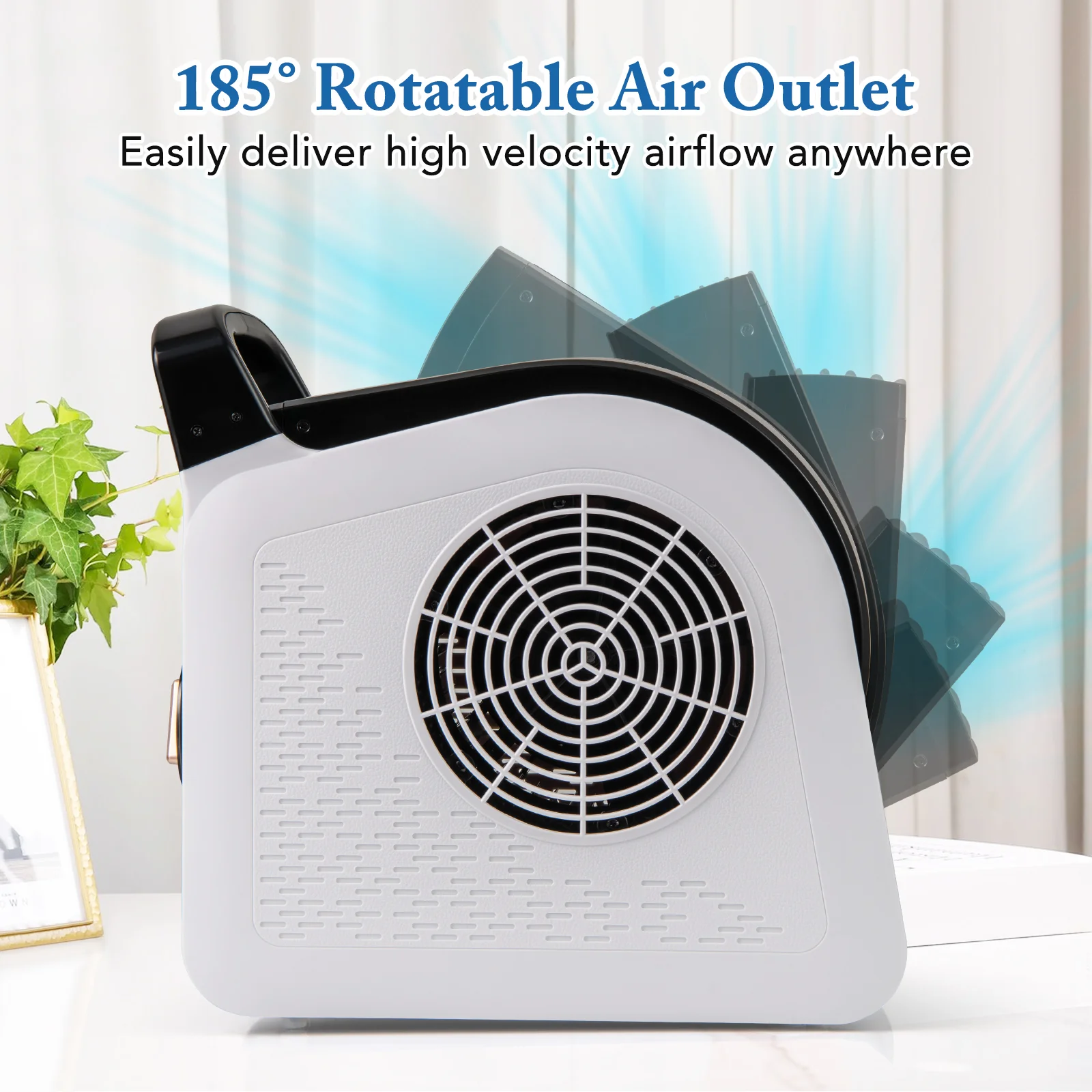 High Velocity Blower Fan Utility Air Mover with 3 Speeds and 185° Pivoting Head - Image 6
