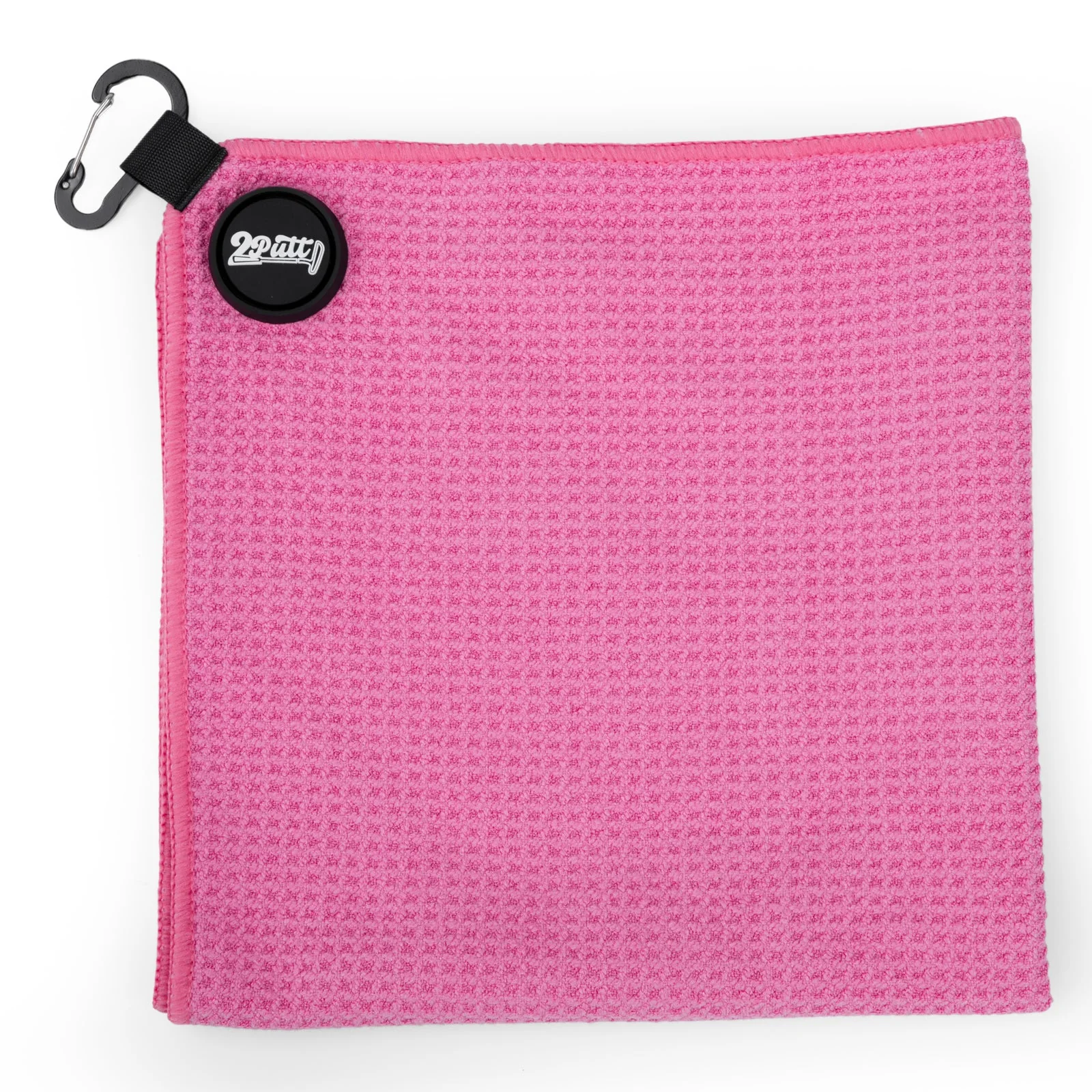 Hot Pink Magnetic Golf Towel - Image 2