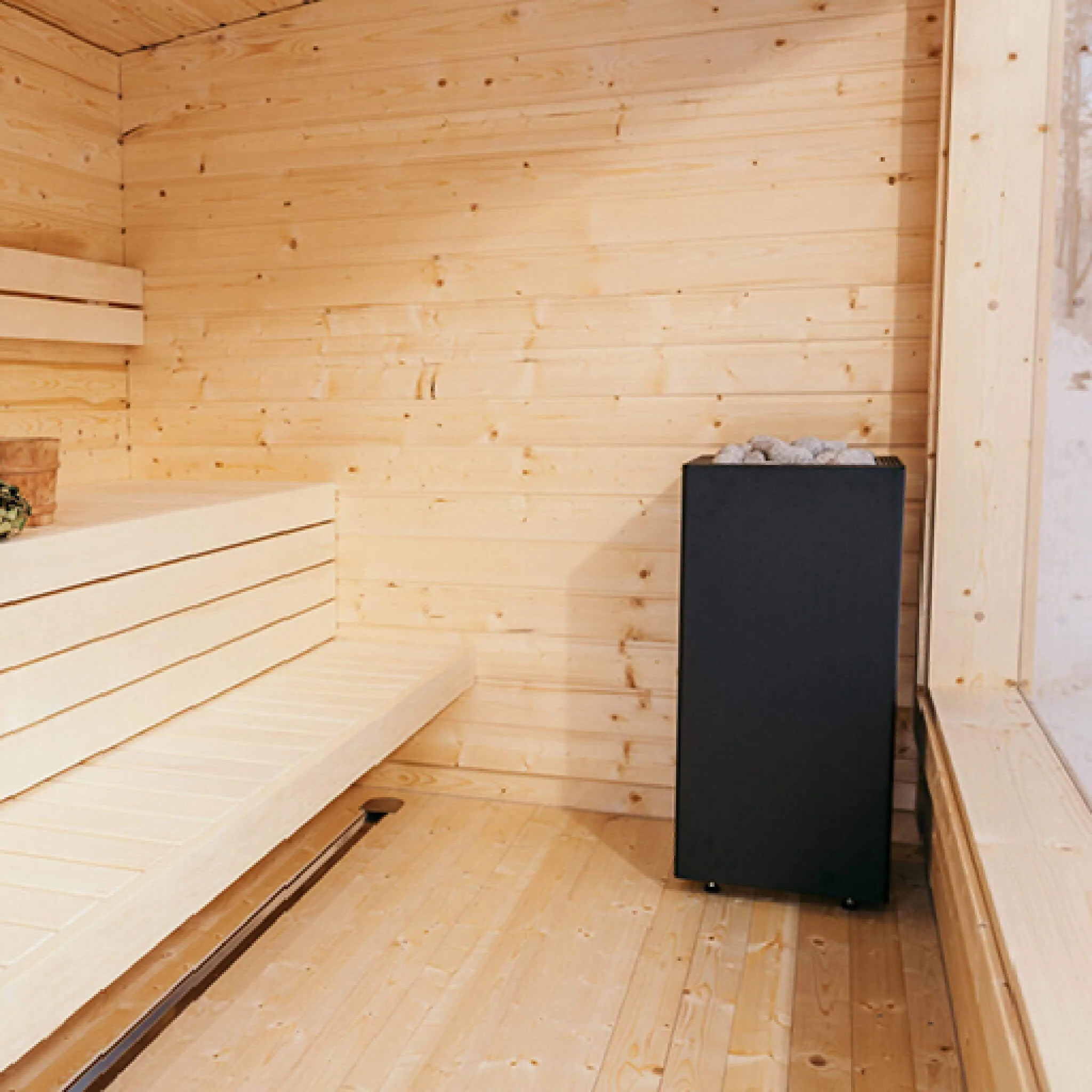 Huum Core Black Sauna Heater With UKU Local Digital Controller & Stones - Image 6