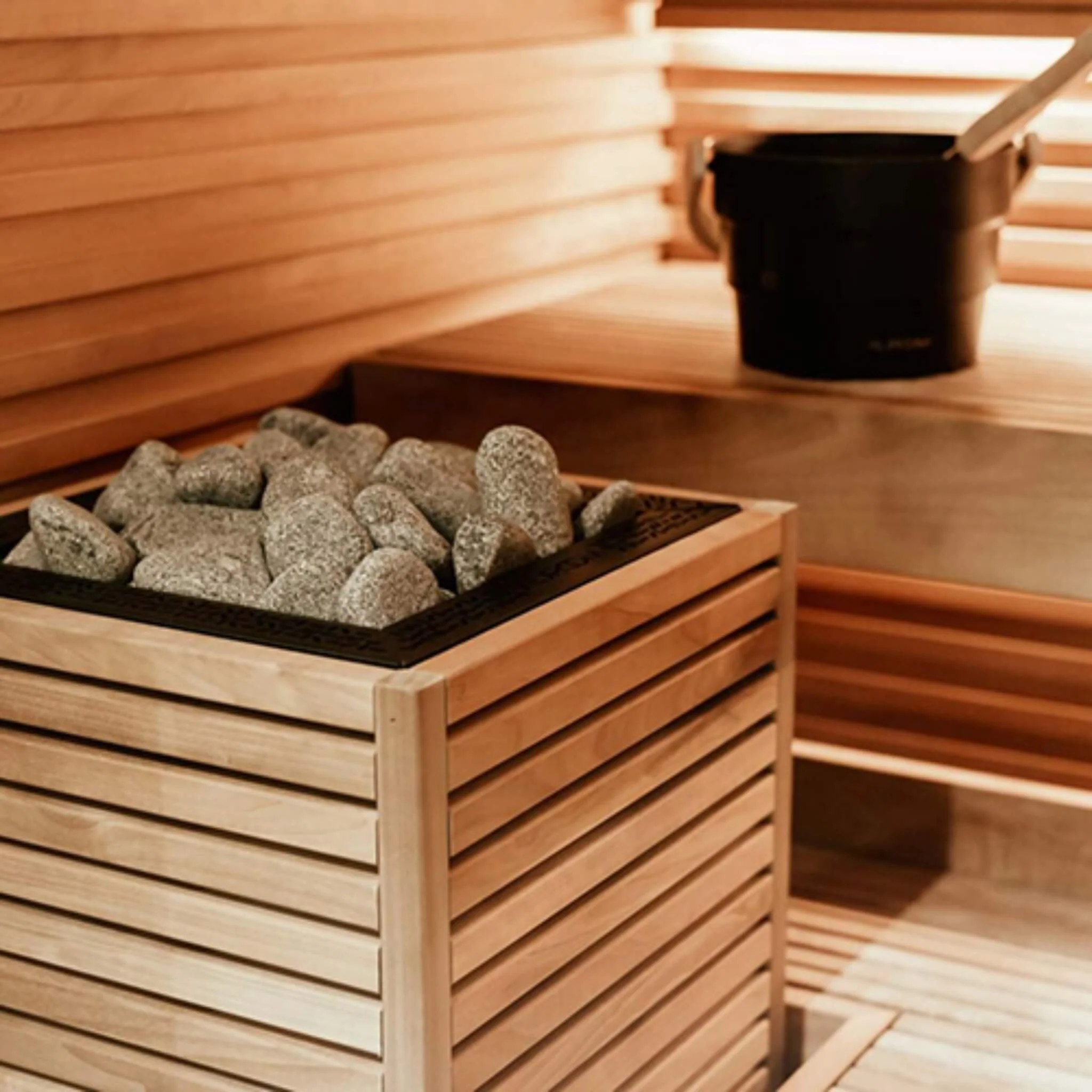 Huum Core Thermo-Aspen Wood Exterior Sauna Heater With UKU Local Controller And Stones - Image 2