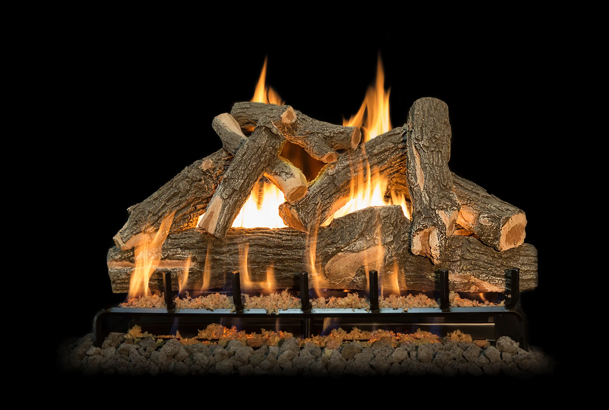 Arizona Weathered Oak See Through Vented Indoor/Outdoor Log Sets - Logs Only - Image 5