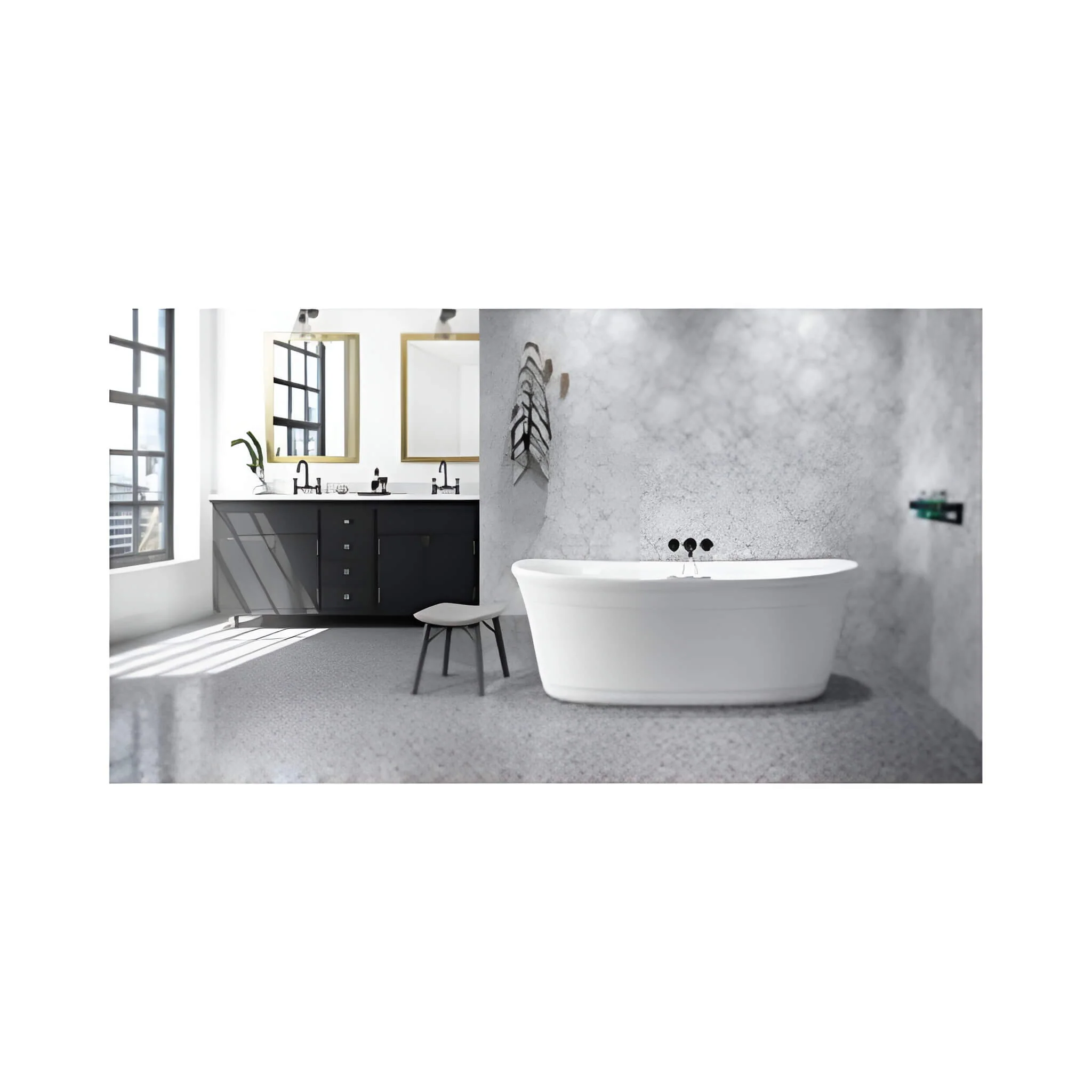 Jacuzzi Arga 67" Classic Swirlpool™ Whirlpool Bathtub - Image 9