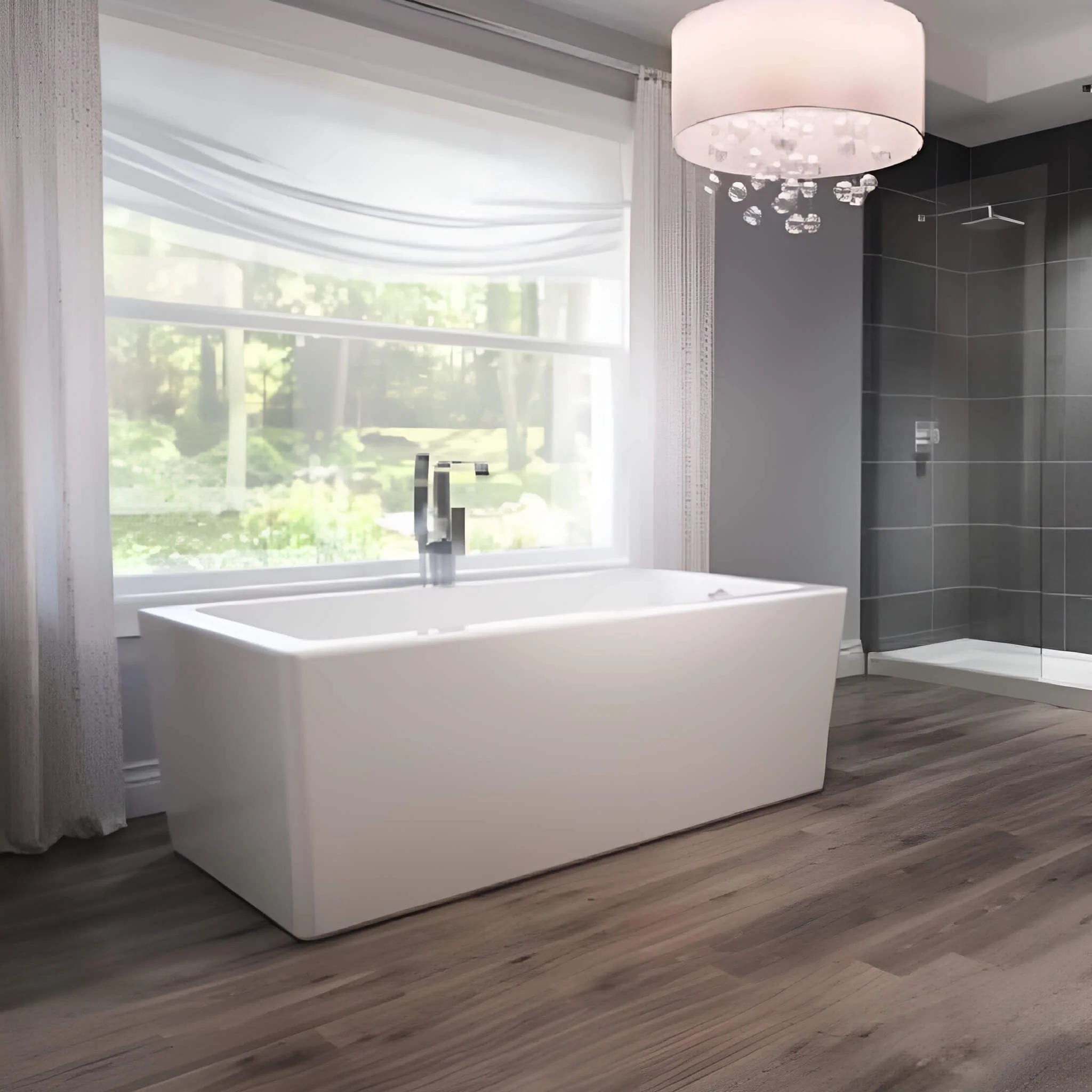 Jacuzzi Bianca 66" Acrylic Freestanding Soaking Tub - Image 3