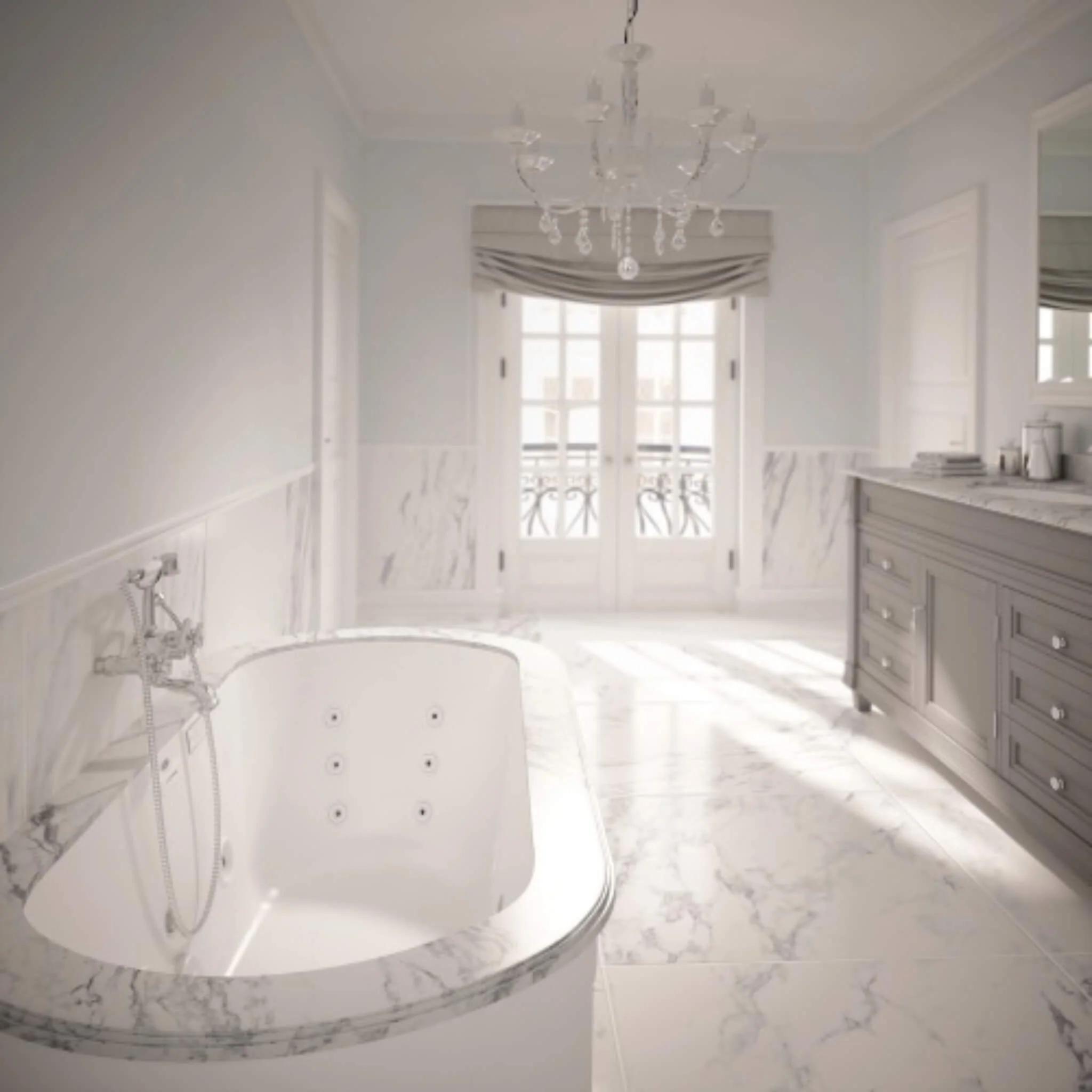 Jacuzzi Duetta 72" Premium Undermount Air Tub With J4 Luxury Control System - Image 4