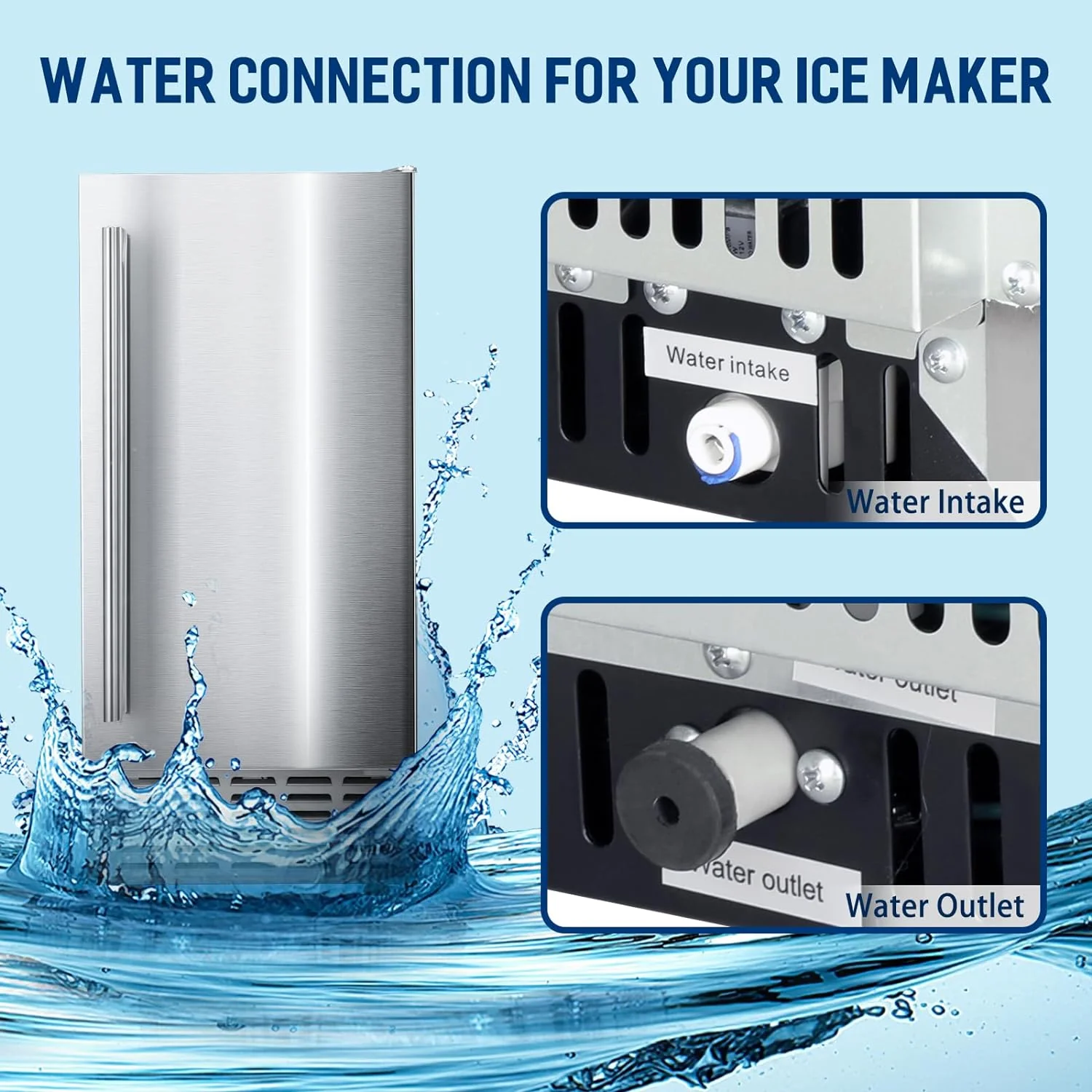 Commercial Under Counter Built-in Nugget Ice Maker Z5830N - Image 5