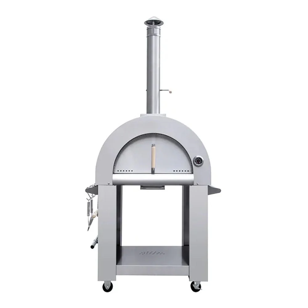 KoKoMo Grills Premium 32 Inch Stainless Steel Wood Fired Pizza Oven - KO-PIZZAOVEN - Image 9