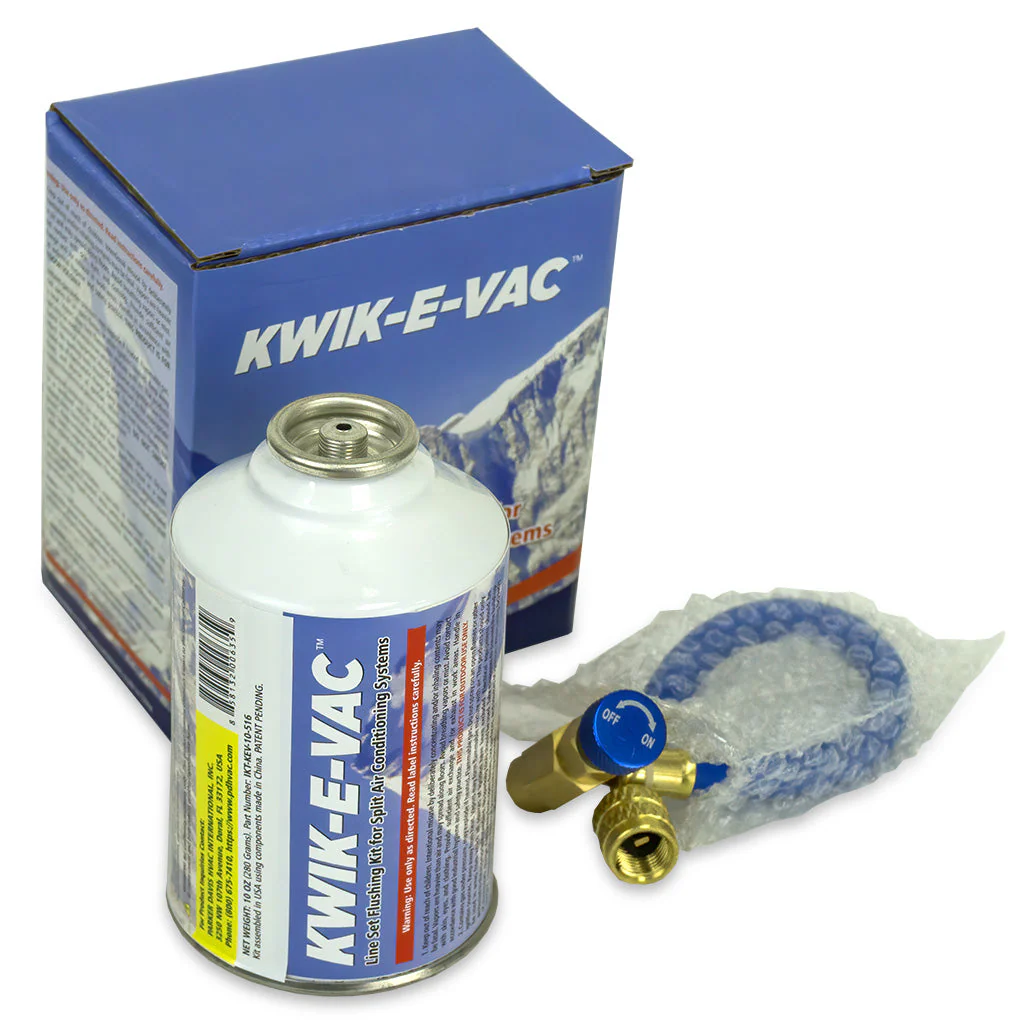 KWIK-E-VAC Line Set Flushing Kit Installation Simplifier for Mini Split Air Conditioning Systems - Image 2