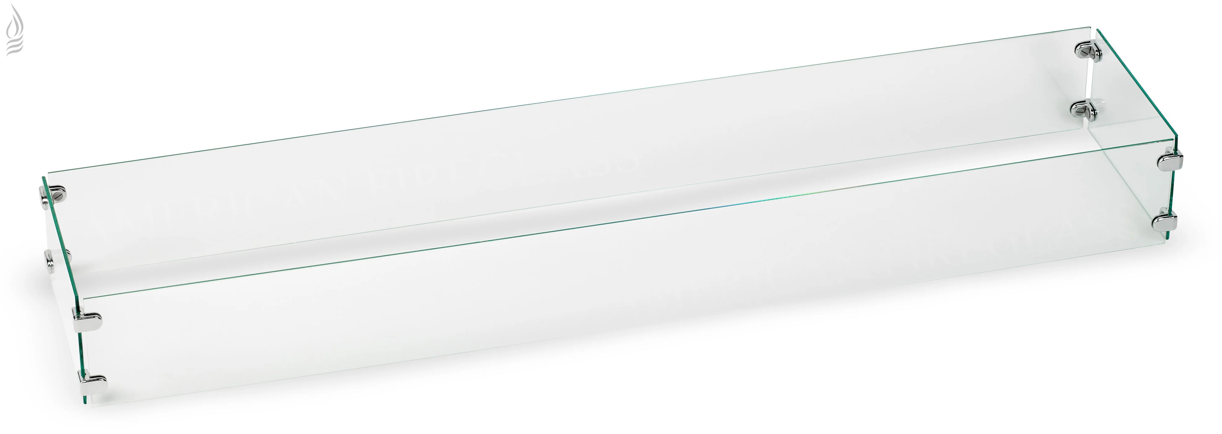 Linear Flame Guard for Linear Drop-In Fire Pit Pan
