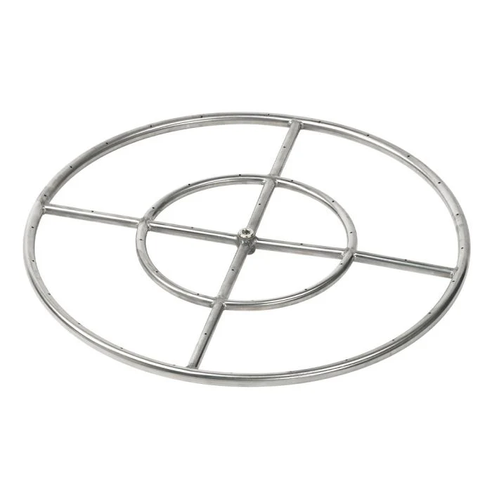 Round Fire Pit Burner - Stainless Steel - Image 3