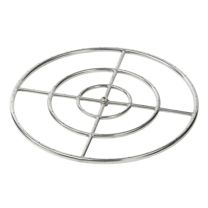 Round Fire Pit Burner - Stainless Steel - Image 4