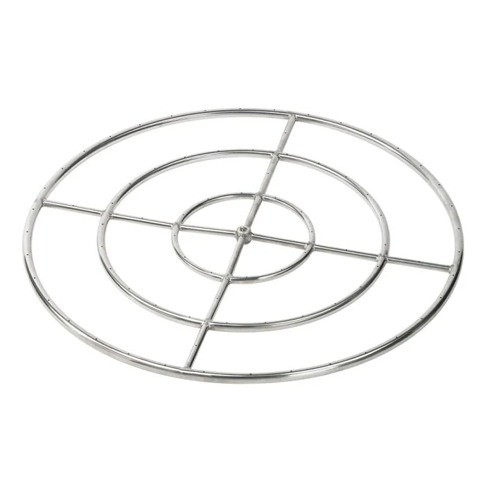 Round Fire Pit Burner - Stainless Steel - Image 5