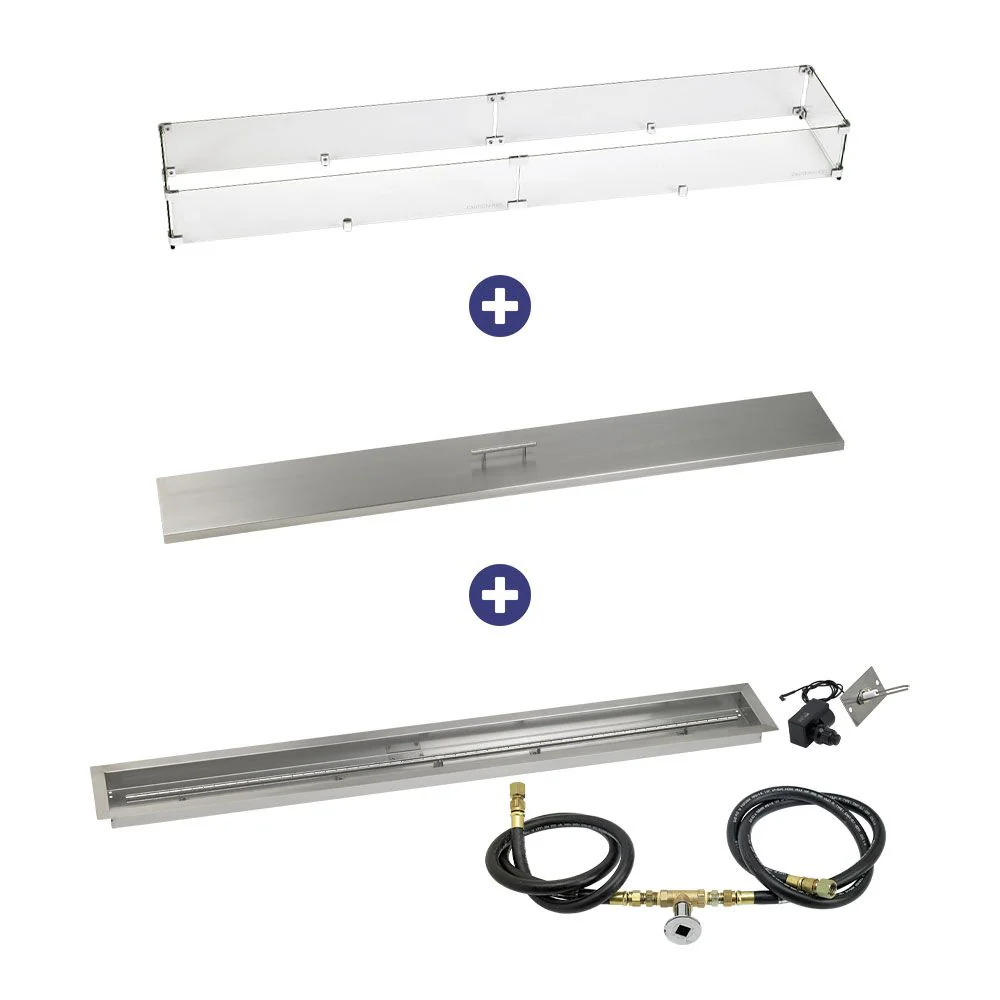 Linear Stainless Steel Drop-In Pan with Spark Ignition Kit - Bundle - Image 10