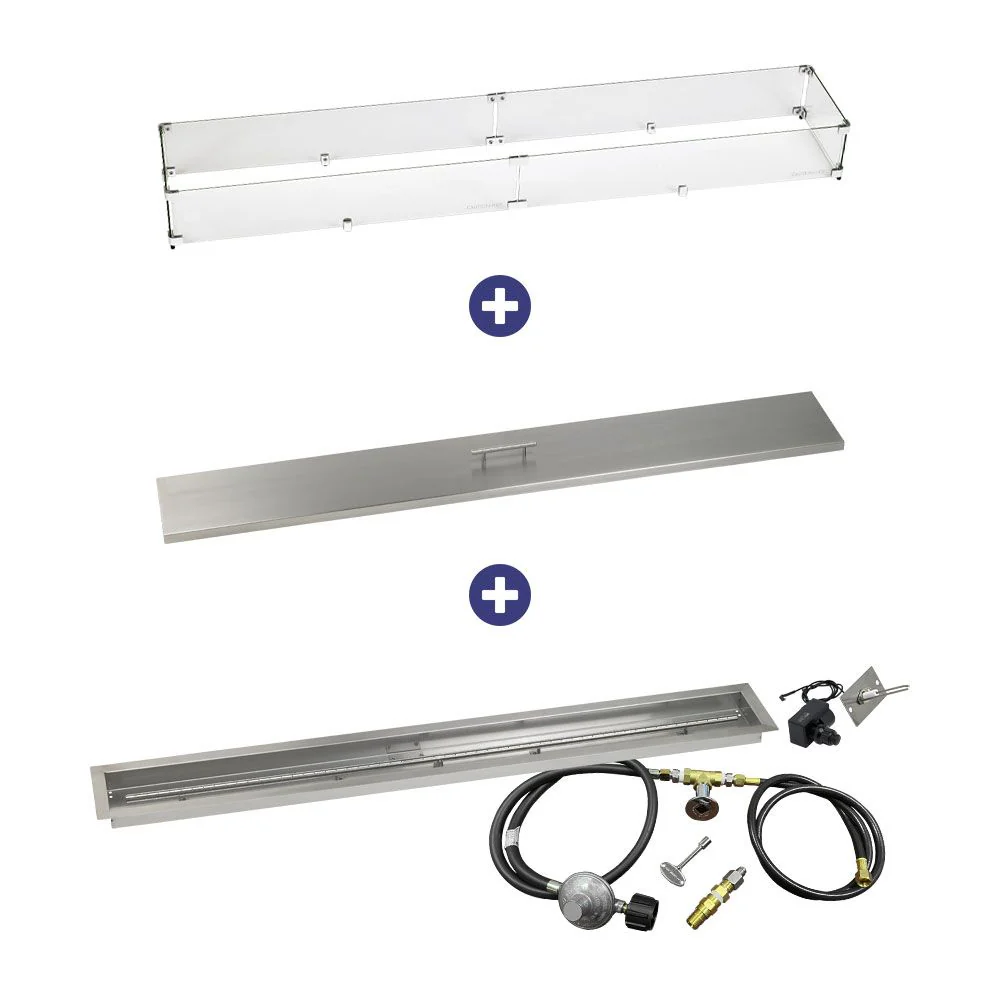 Linear Stainless Steel Drop-In Pan with Spark Ignition Kit - Bundle - Image 11
