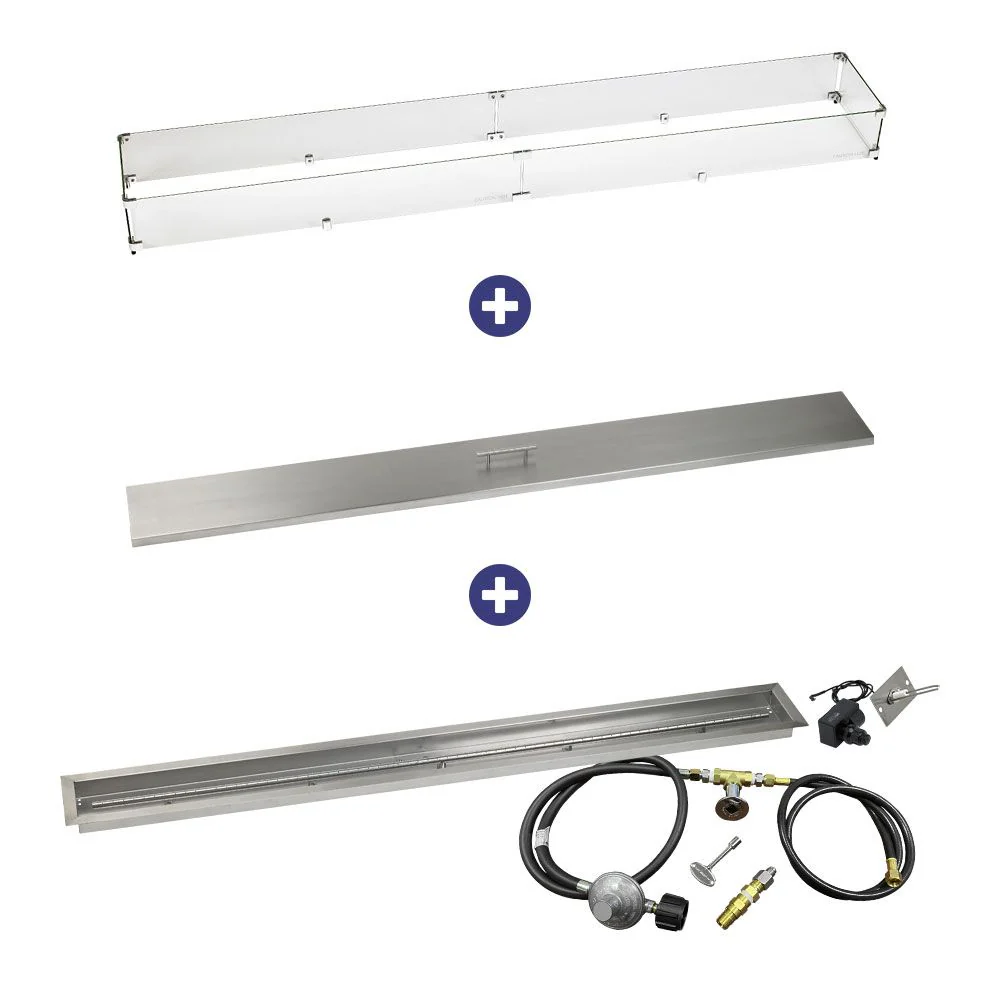 Linear Stainless Steel Drop-In Pan with Spark Ignition Kit - Bundle - Image 12