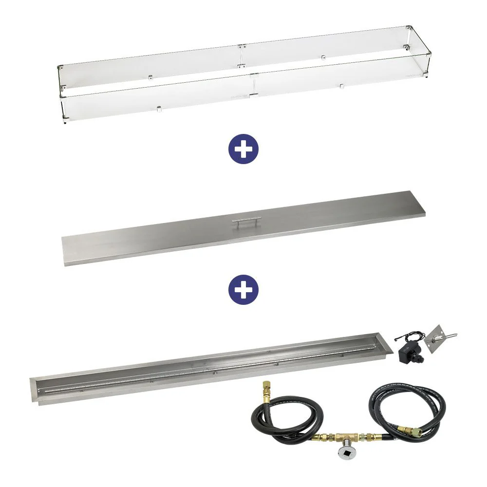 Linear Stainless Steel Drop-In Pan with Spark Ignition Kit - Bundle - Image 13