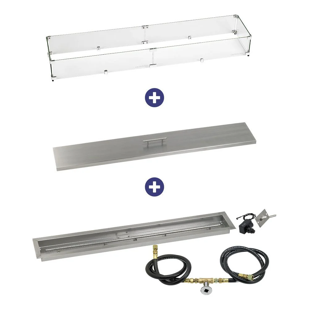 Linear Stainless Steel Drop-In Pan with Spark Ignition Kit - Bundle - Image 8