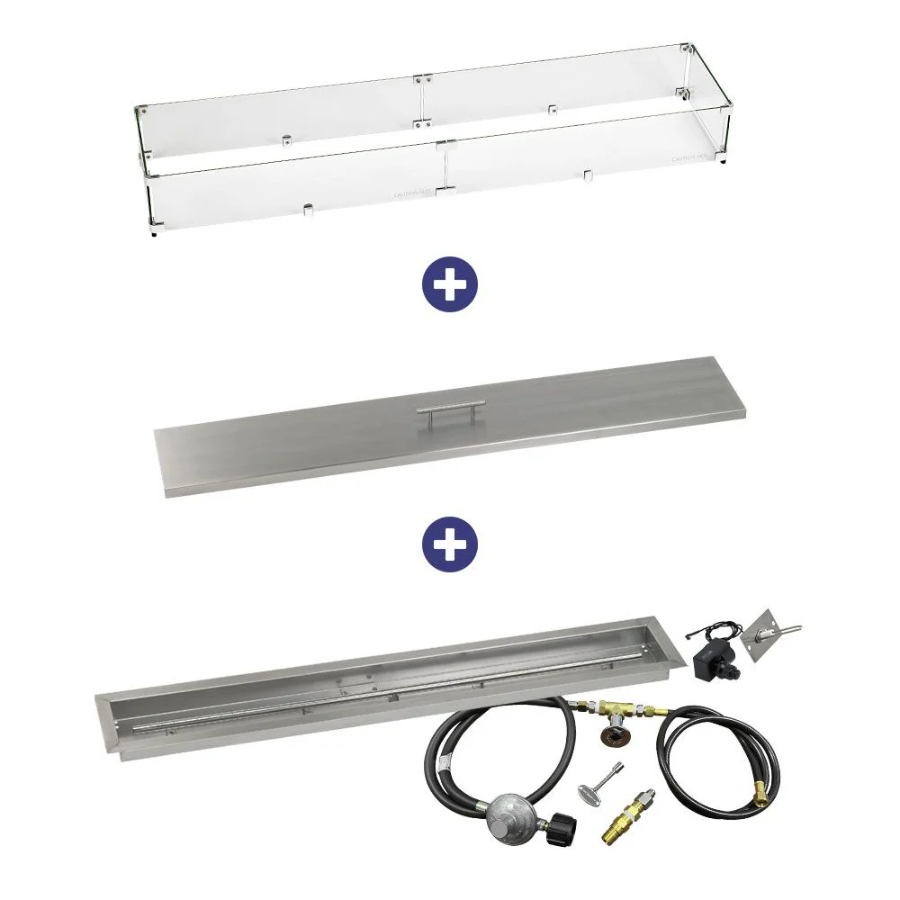 Linear Stainless Steel Drop-In Pan with Spark Ignition Kit - Bundle - Image 9