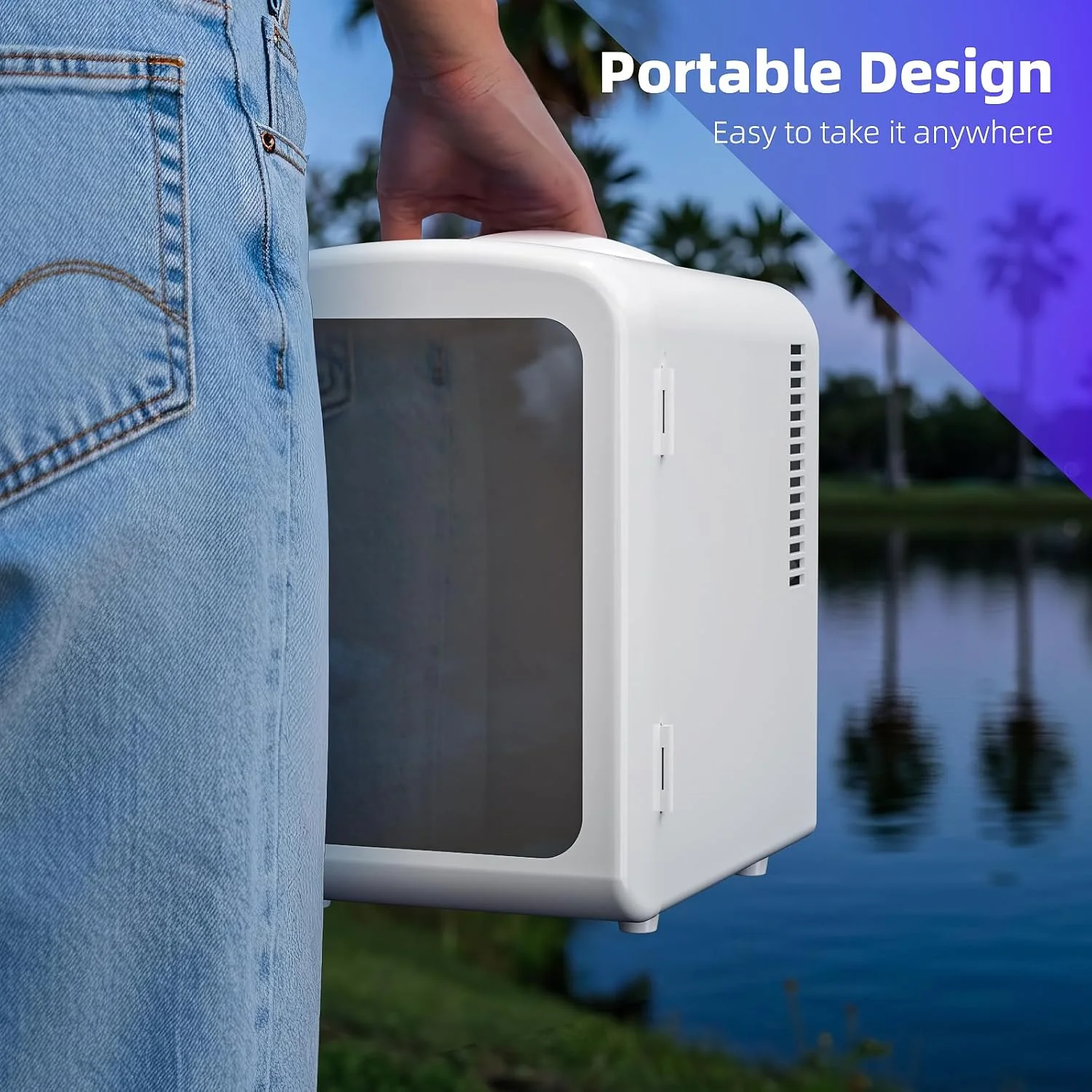 Mini Compact Refrigerator with Gaming Light F3404L - Image 3