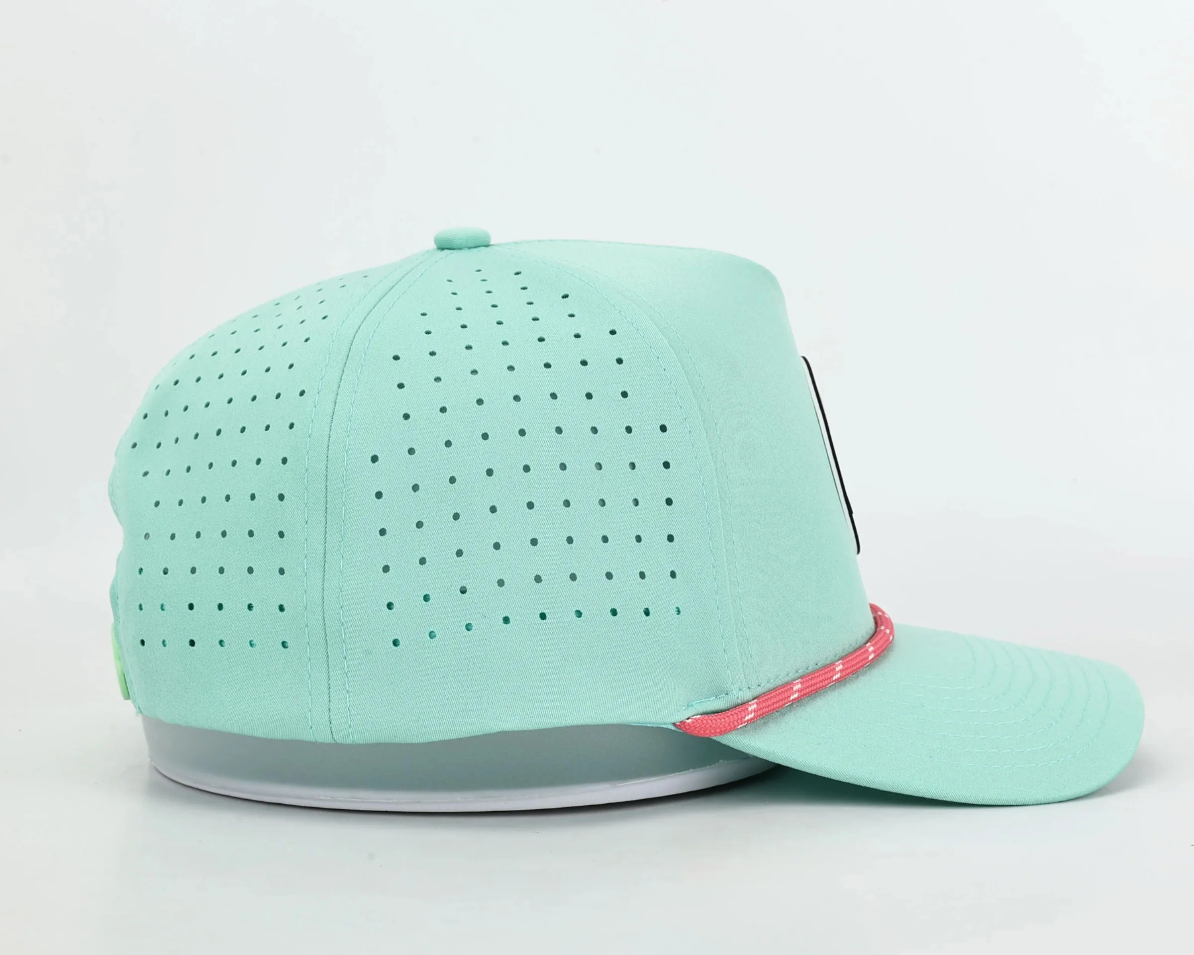 Mint Green Rope Hat - Chippopotamus Pink - Image 6