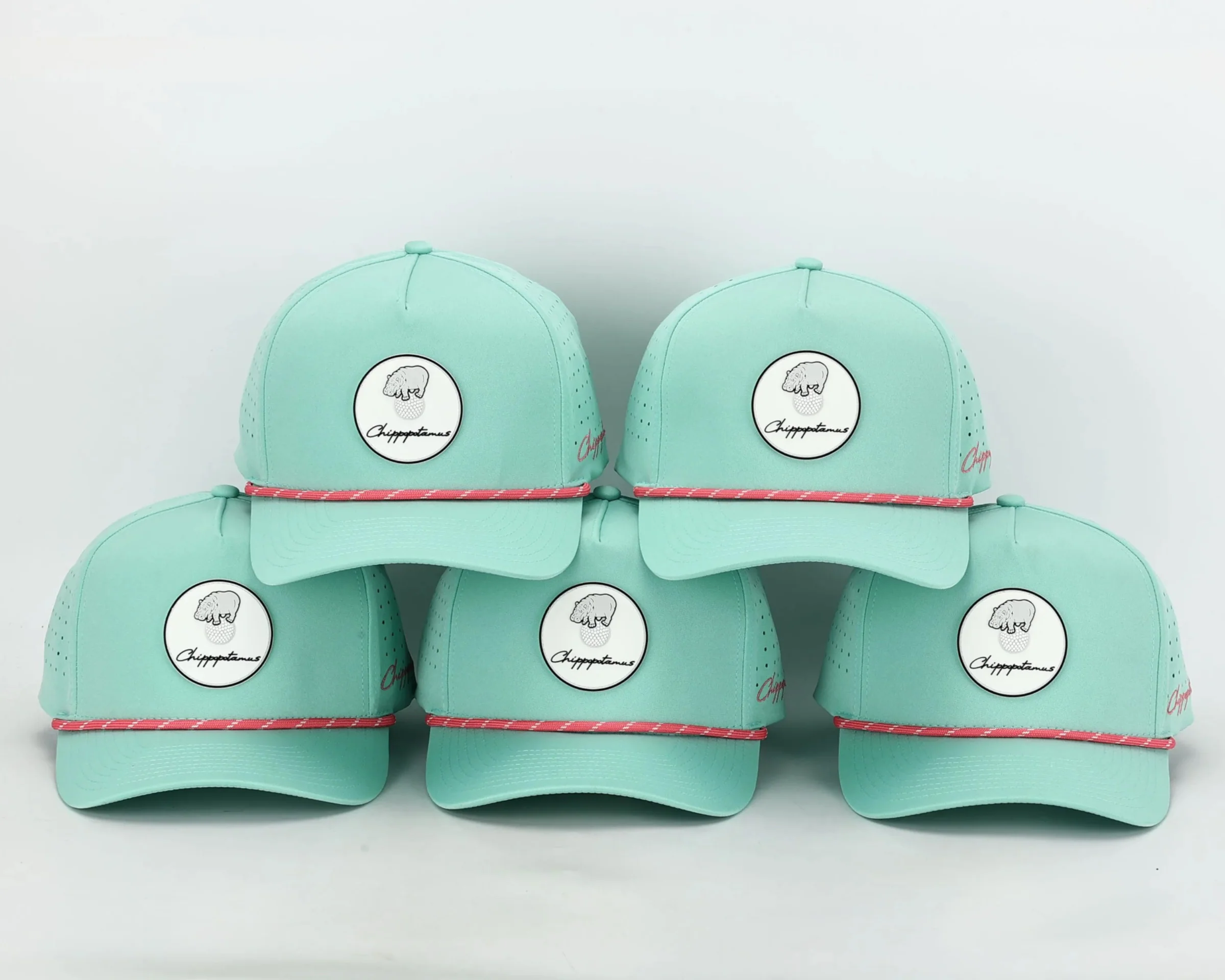 Mint Green Rope Hat - Chippopotamus Pink - Image 7