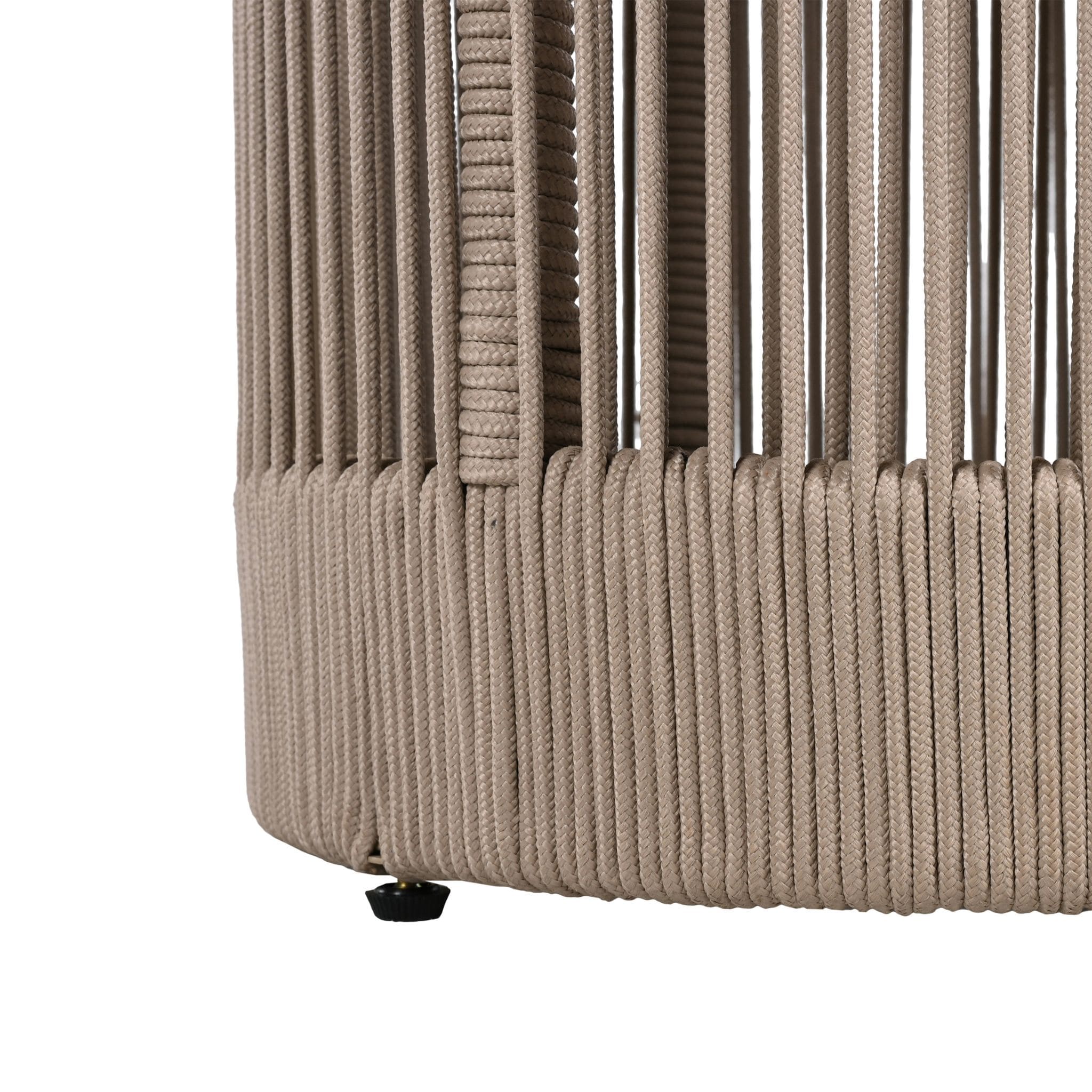 Modern Rustic Coffee Table & Side Table With Woven Rope Design - Image 22