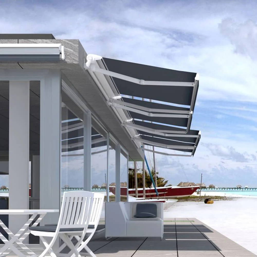 Multiple Awnings Brasilia Europa Premium Outdoor Semi-Cassette Retractable Sun Shade Awning - Image 4