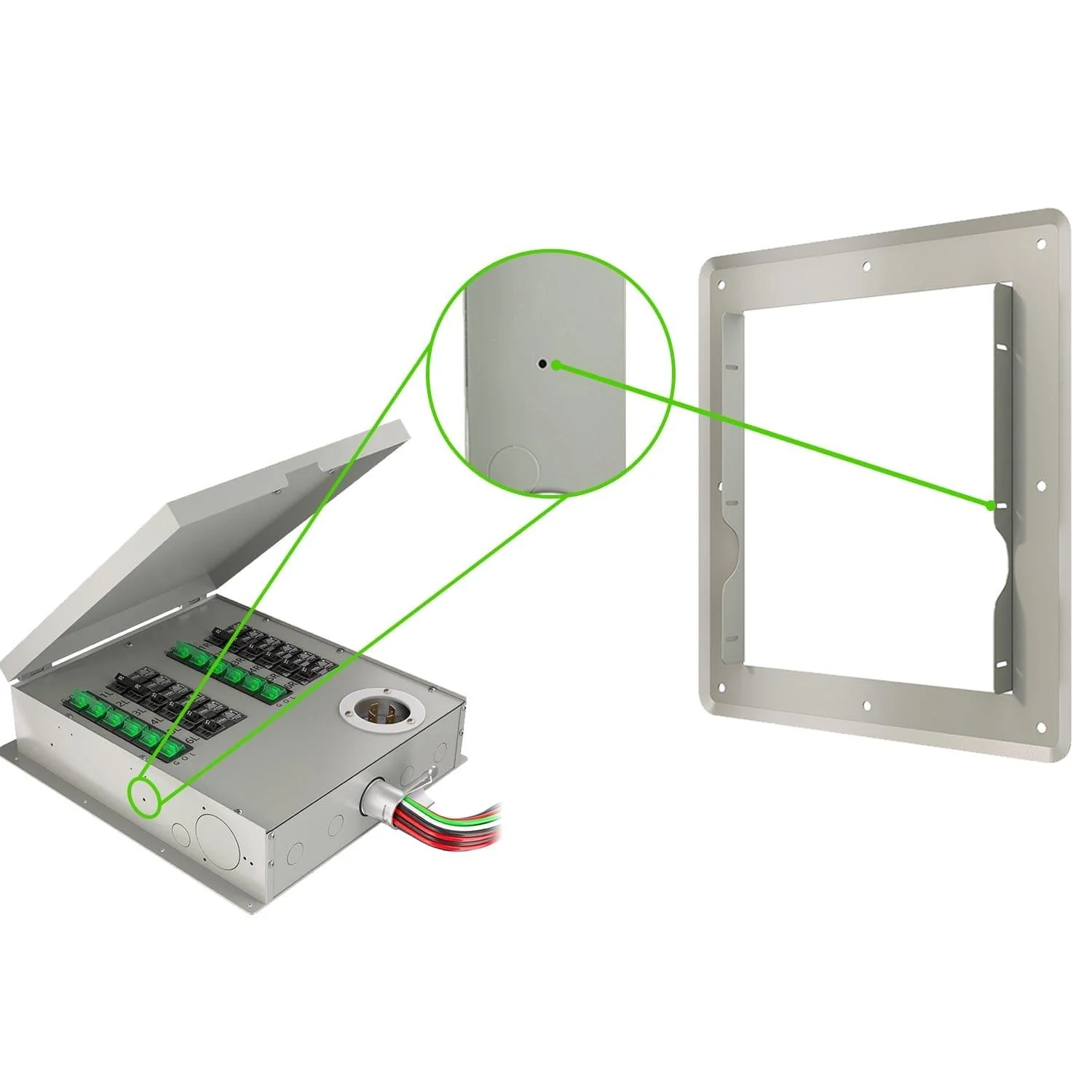 Nature's Generator 12-Circuit Power Transfer Switch Flush Mount - Image 2