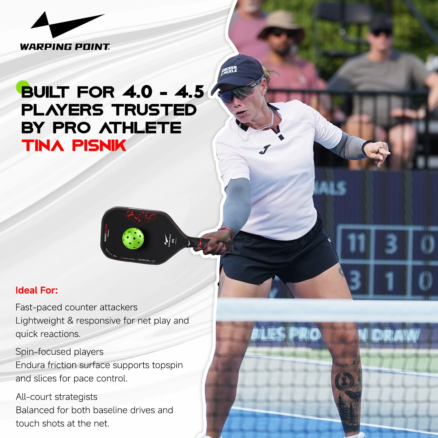 Nightblade Pickleball Paddle 14mm - Image 2