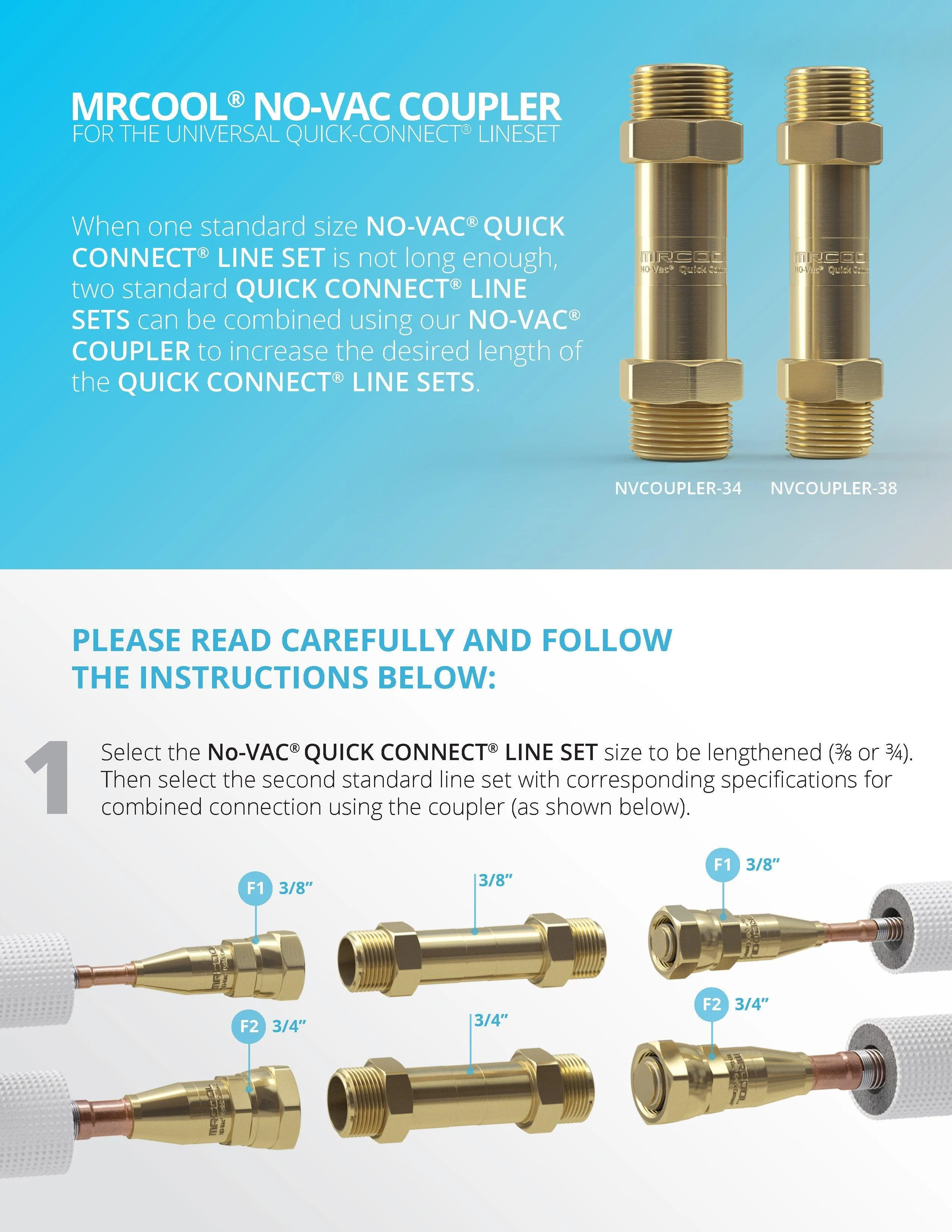3/8" No-Vac Coupler and 3/4" No-Vac Coupler - Image 3