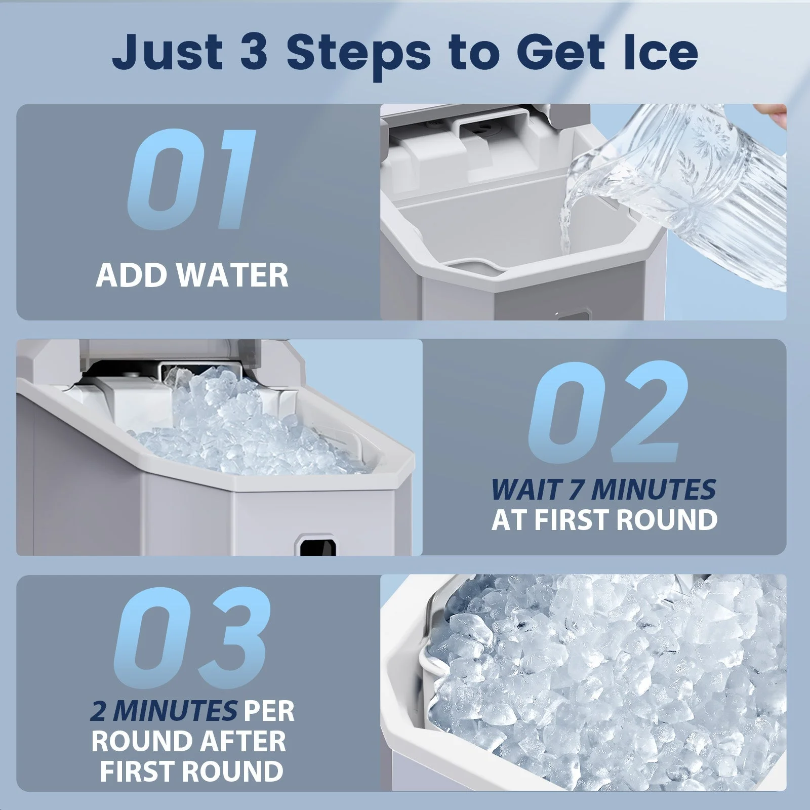 Nugget Pebble Ice Maker Countertop Z5815NA - Image 14