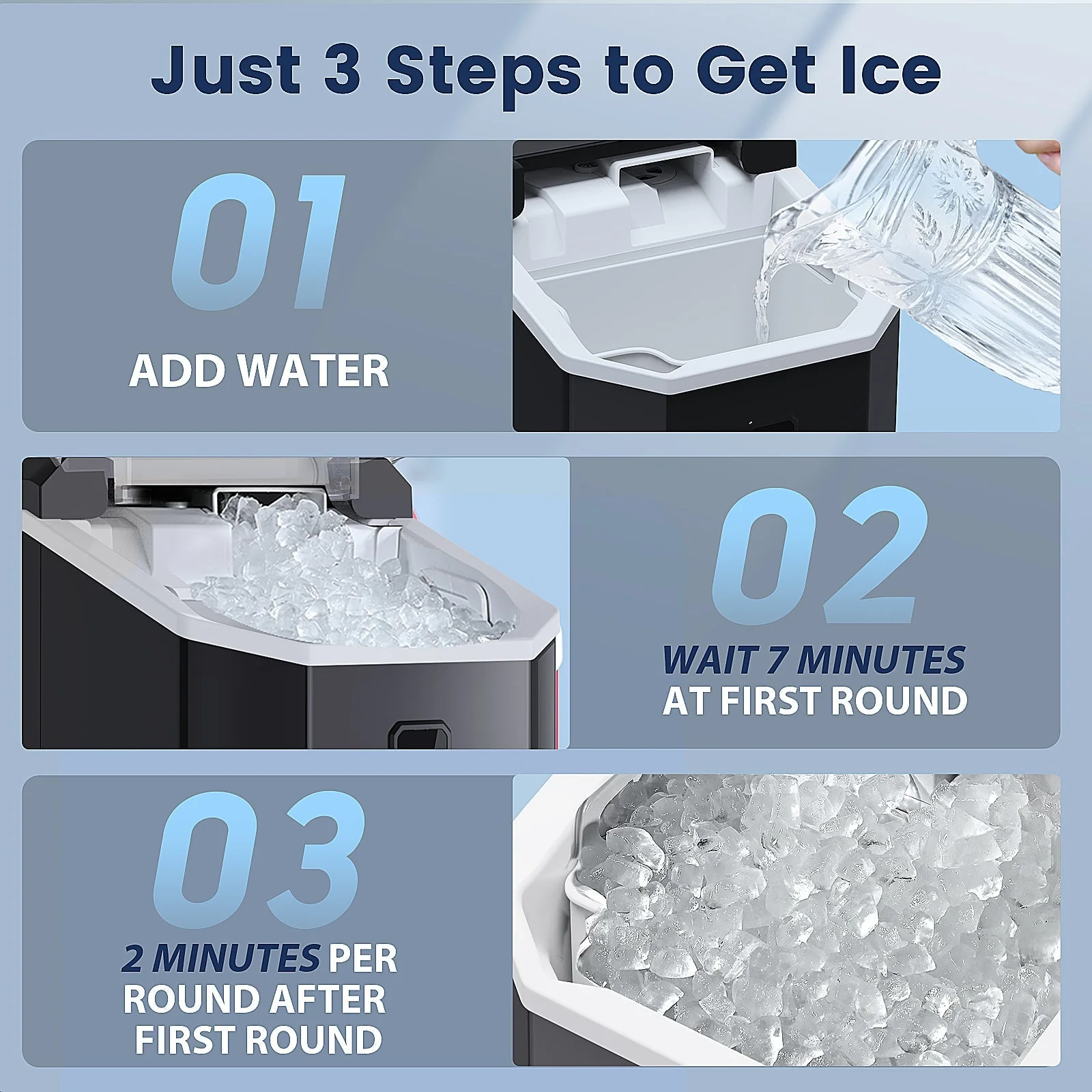 Nugget Pebble Ice Maker Countertop Z5815NA - Image 6