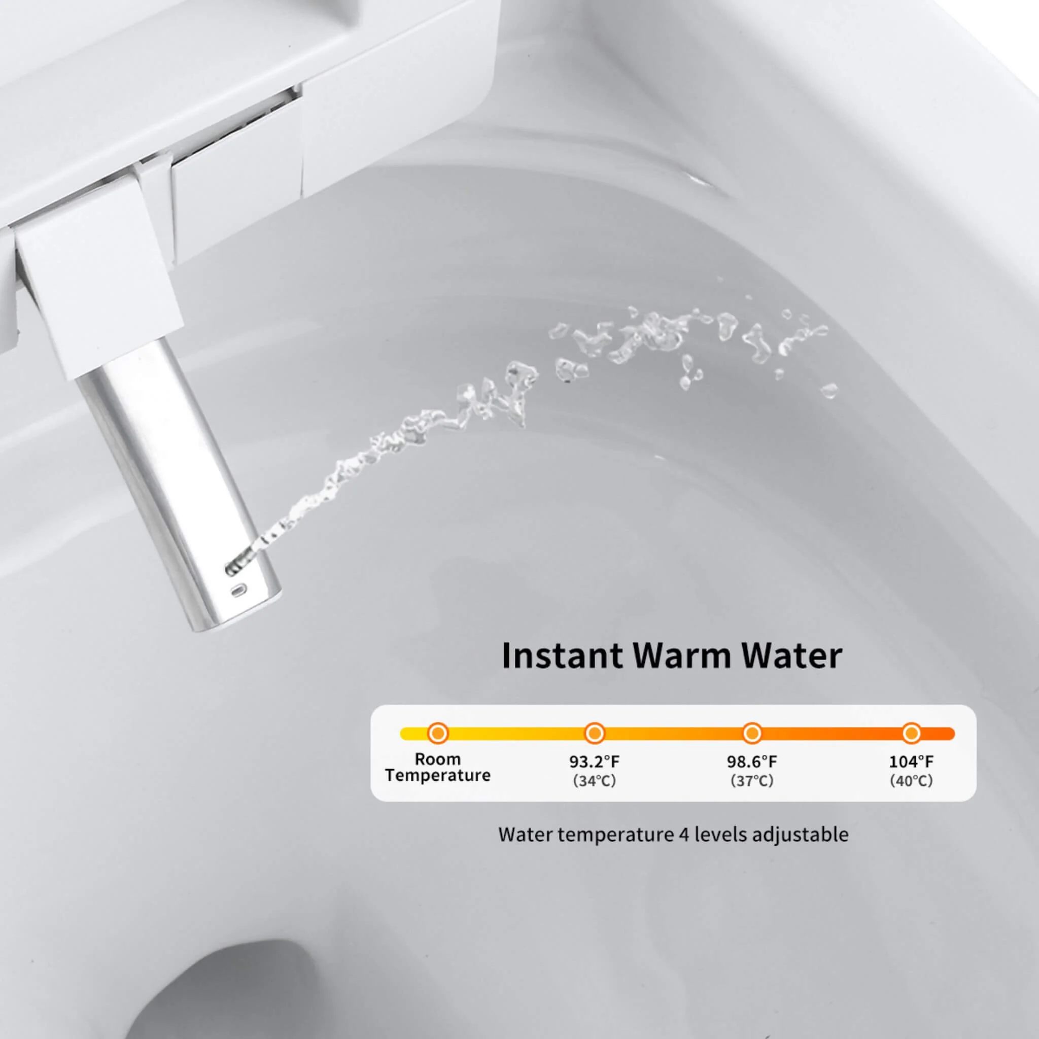 Nuvia Premium Smart Toilet with Bidet Seat LED Display & Night Light - Image 14