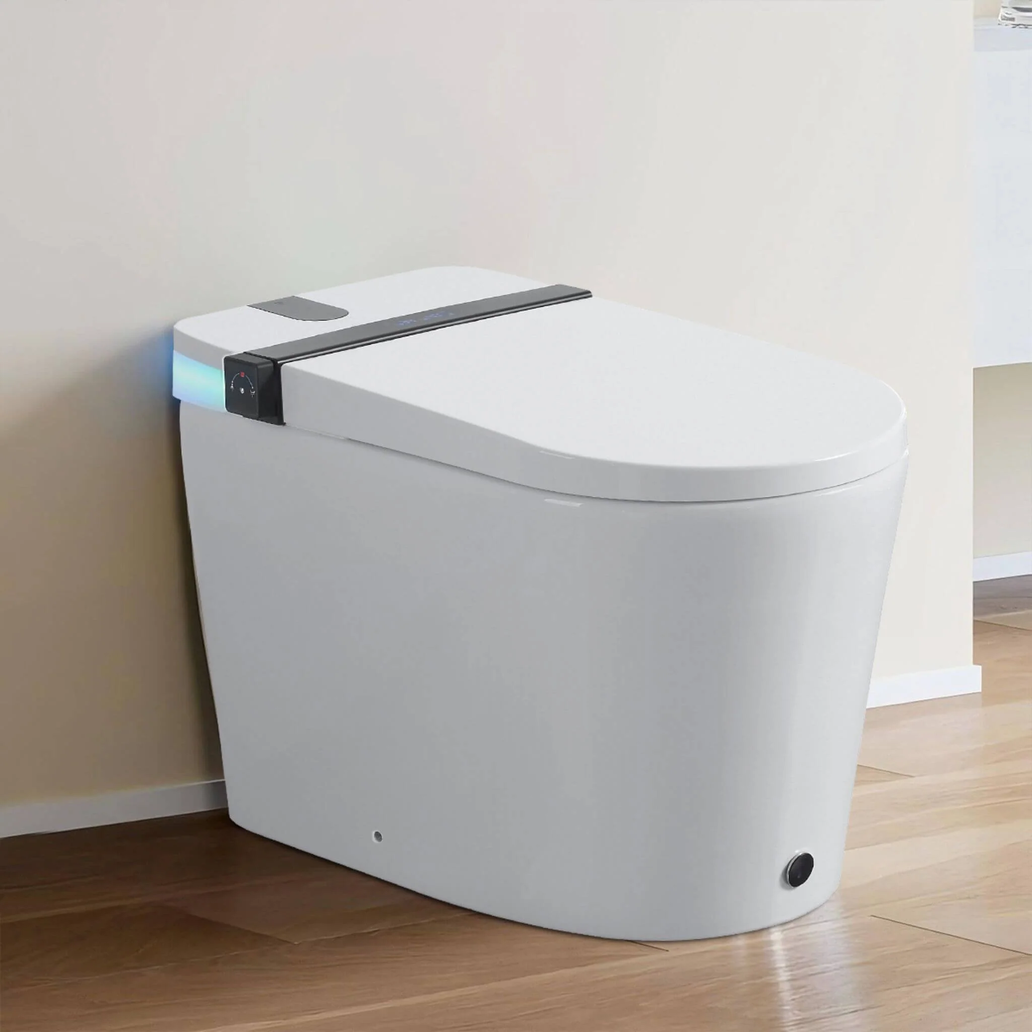 Nuvia Premium Smart Toilet with Bidet Seat LED Display & Night Light - Image 15