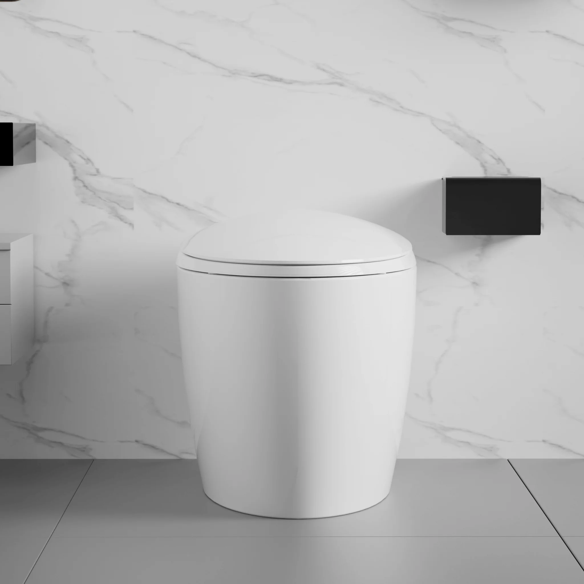 Nuvia Smart One-Piece Toilet with Bidet, Foot Sensor, LED Display, and Dryer - Image 14