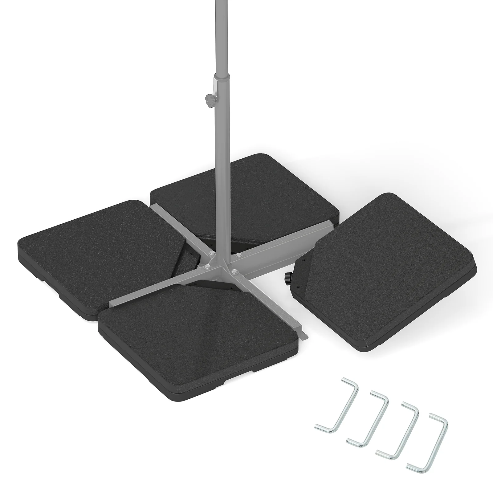 Patio Offset Umbrella Base with Easy-Fill Spouts - Image 4