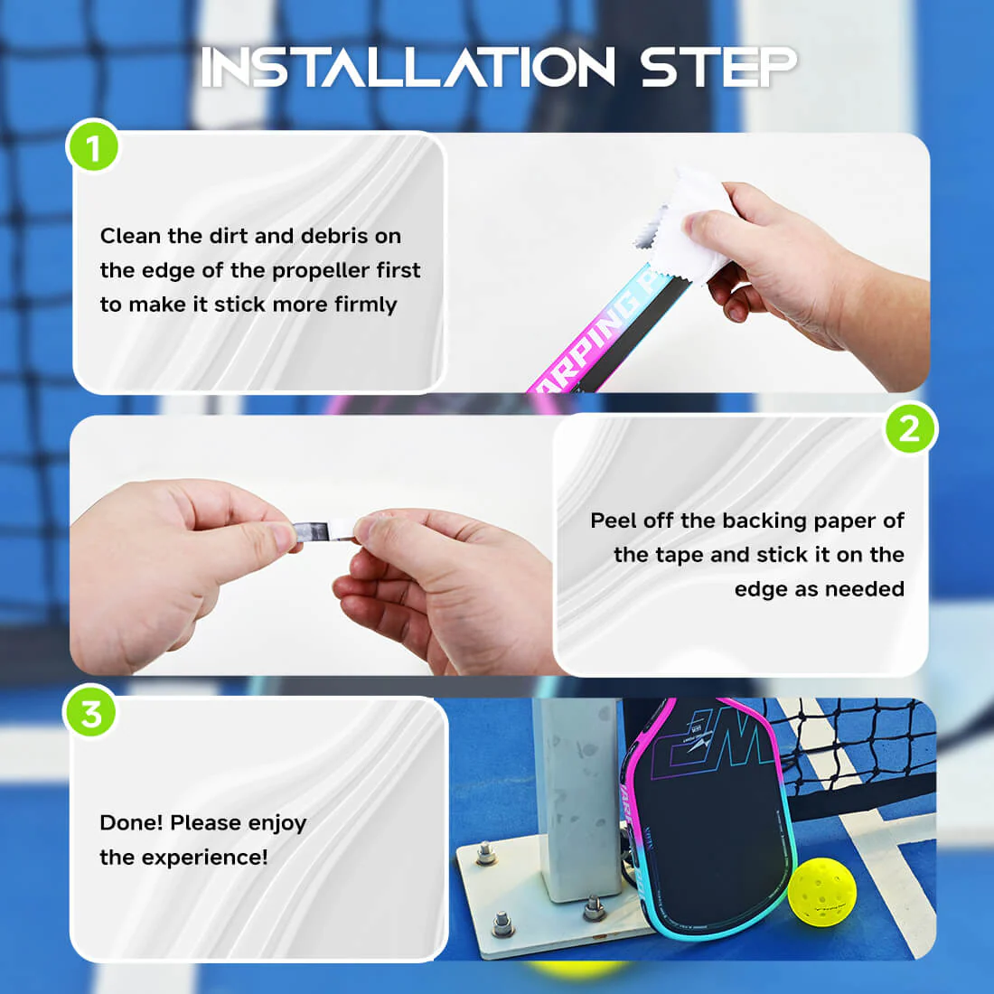 Pickleball Lead Tape - Black - Image 4