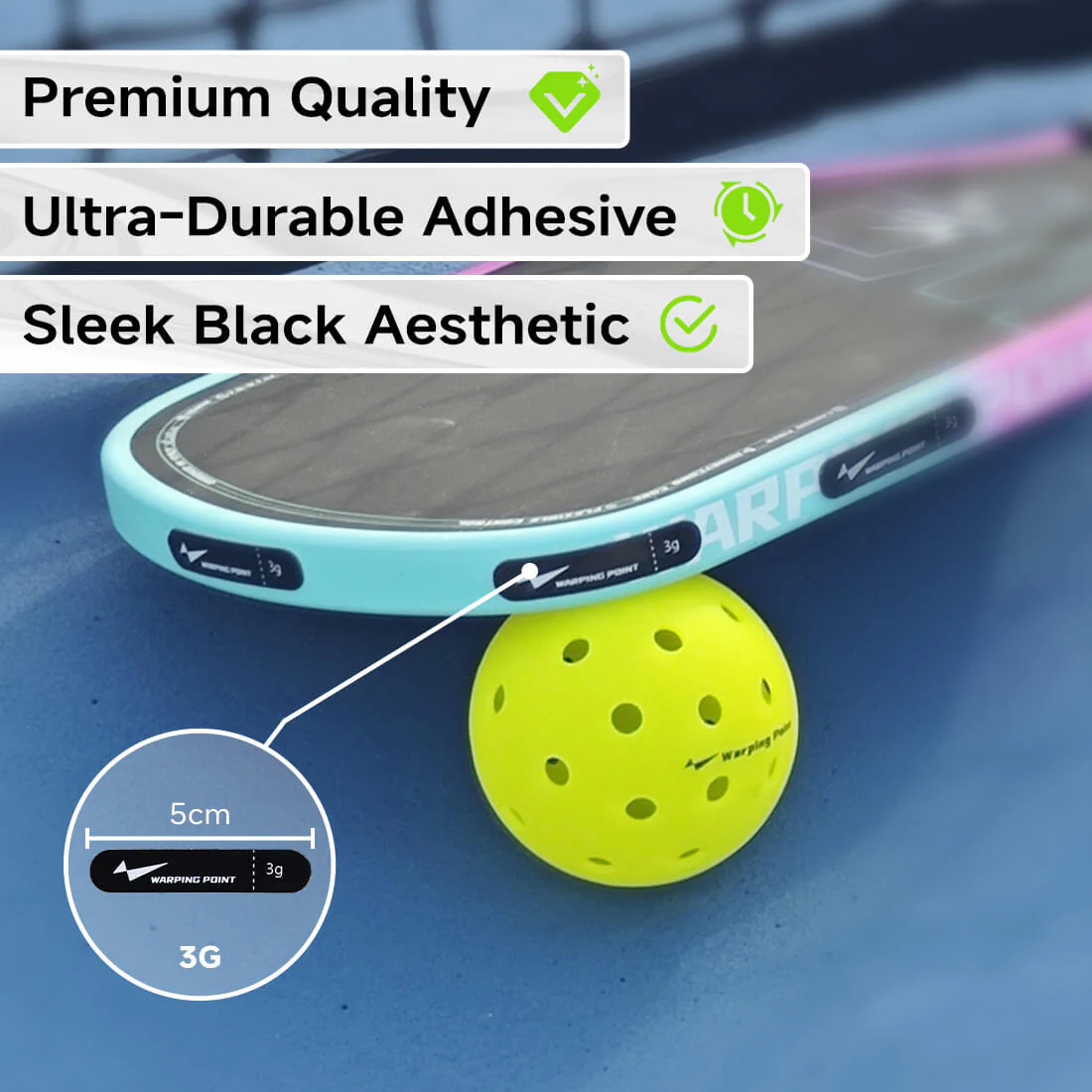 Pickleball Lead Tape - Black - Image 6