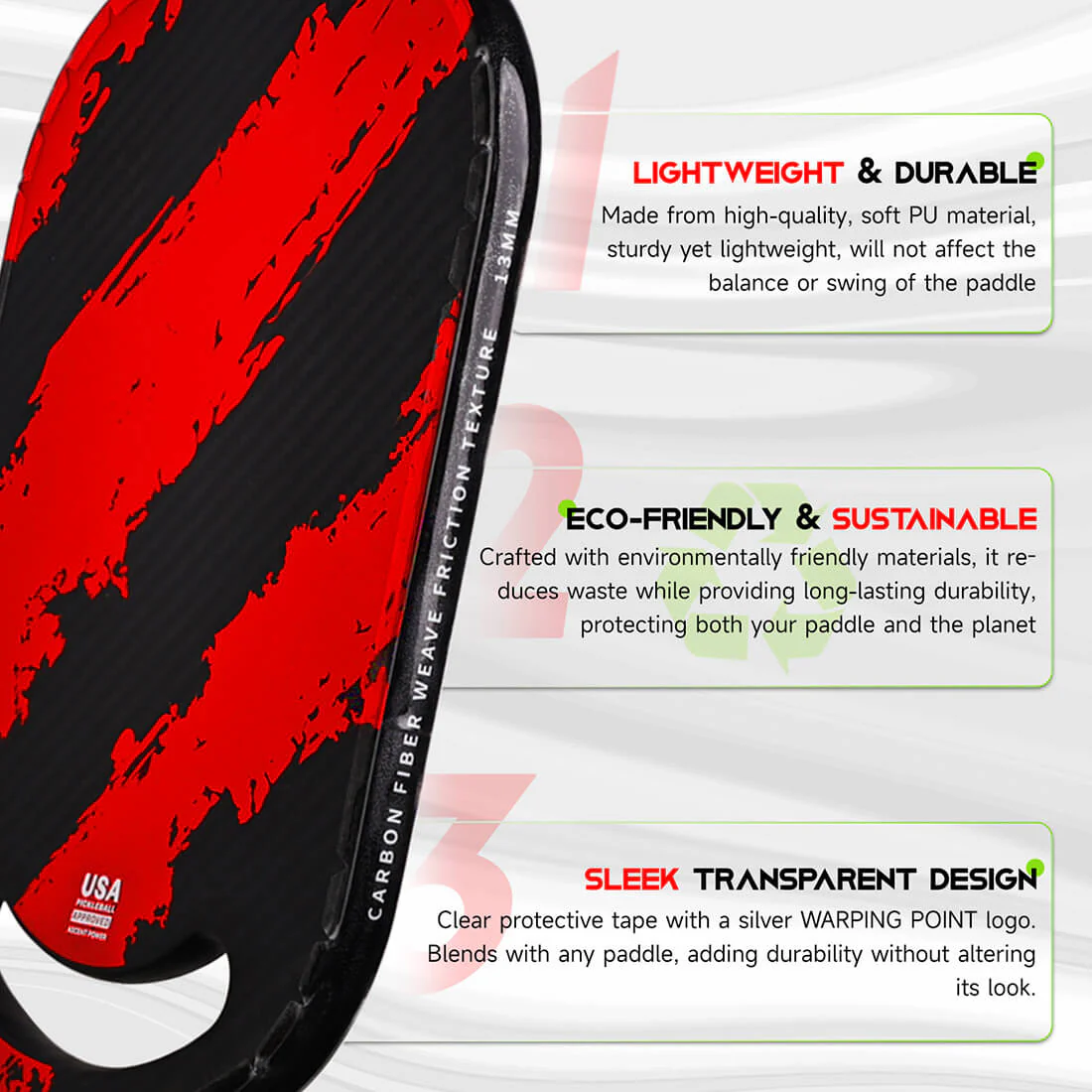 Pickleball Paddle Protection Tape - Image 3