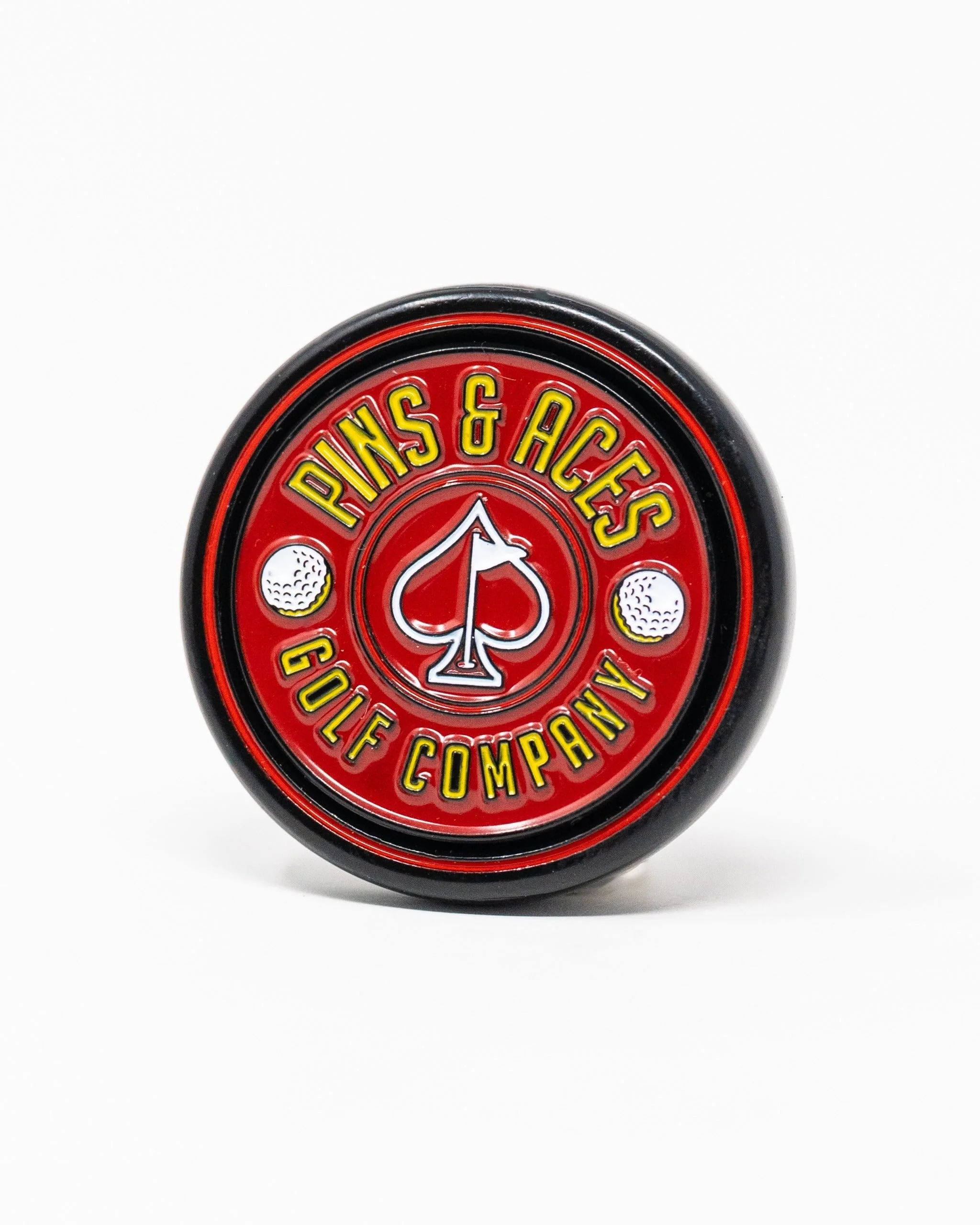 Pop Out Medallion Ball Marker - Red - Image 3