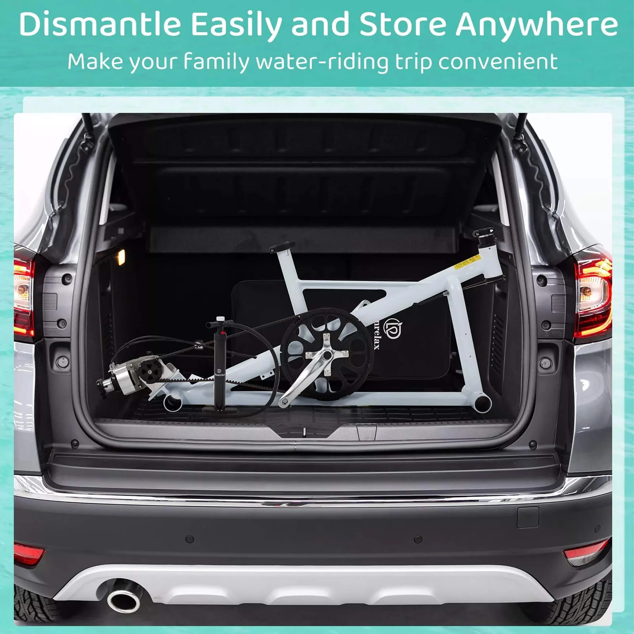 Portable Inflatable Water Marine Pedal Water Bike Kit With Accessories - Image 8