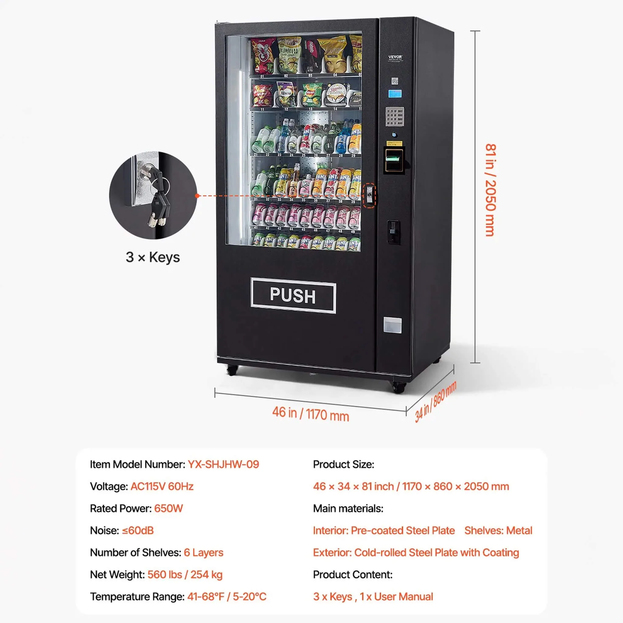 Premium 60-Slot Combo Vending Machine With ICT Bill And Coin Acceptor - Image 10