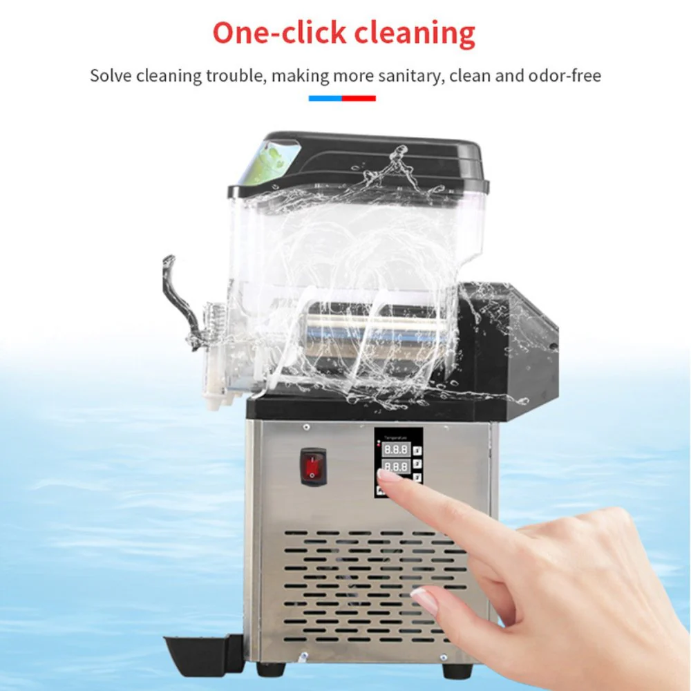 Premium Commercial Stainless Steel Slushy Machine With Triple Tank Advance Cooling 45L - Image 3