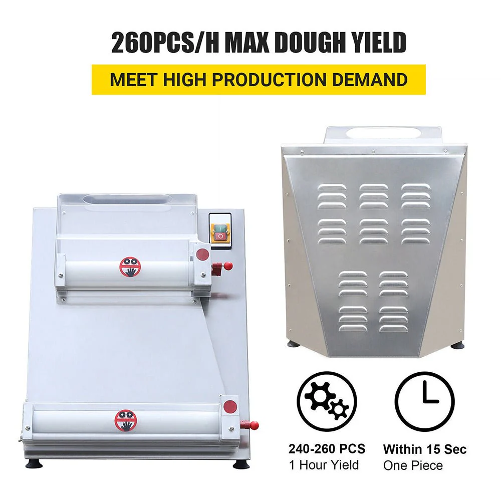 Premium Electric Commercial Pizza Dough Roller Pastry Sheeter Press Machine 16-Inch - Image 8