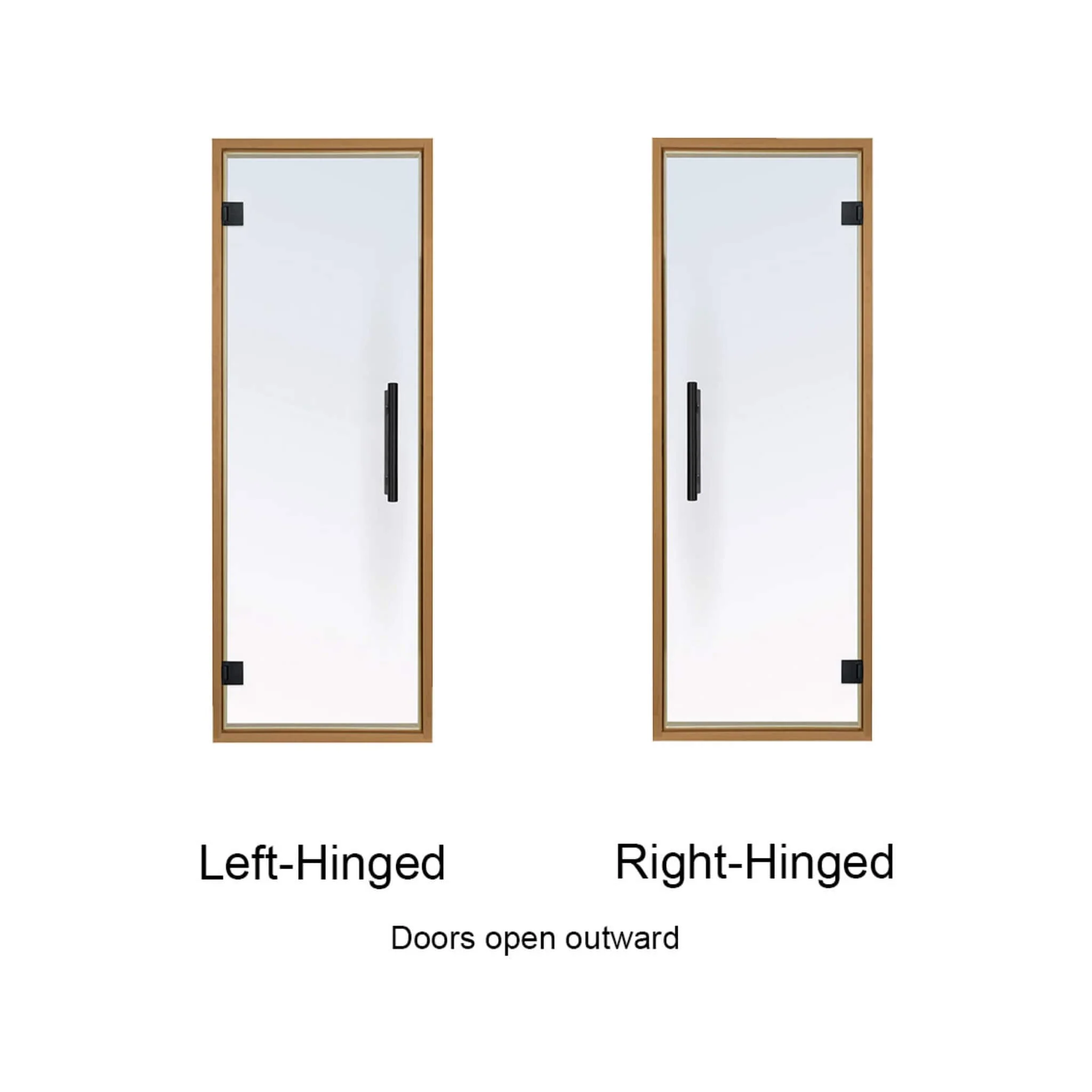 Prosaunas 24" x 73" Aspen Prehung Clear Glass Sauna Door - Image 2