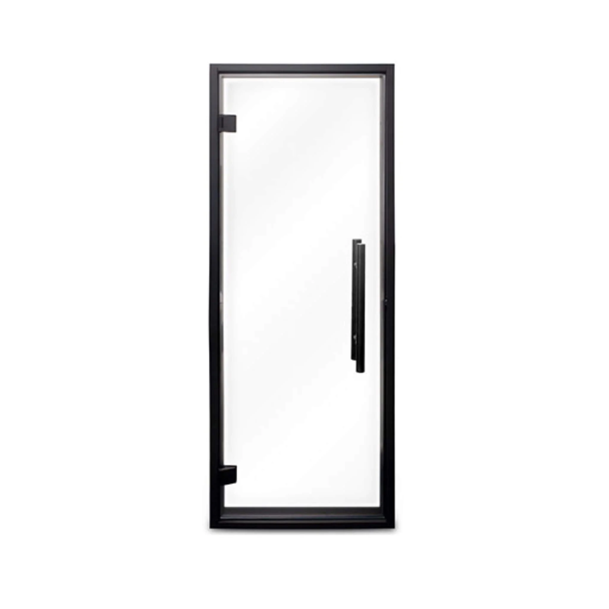 Prosaunas 24" x 73" Black Alder Prehung Clear Glass Sauna Door
