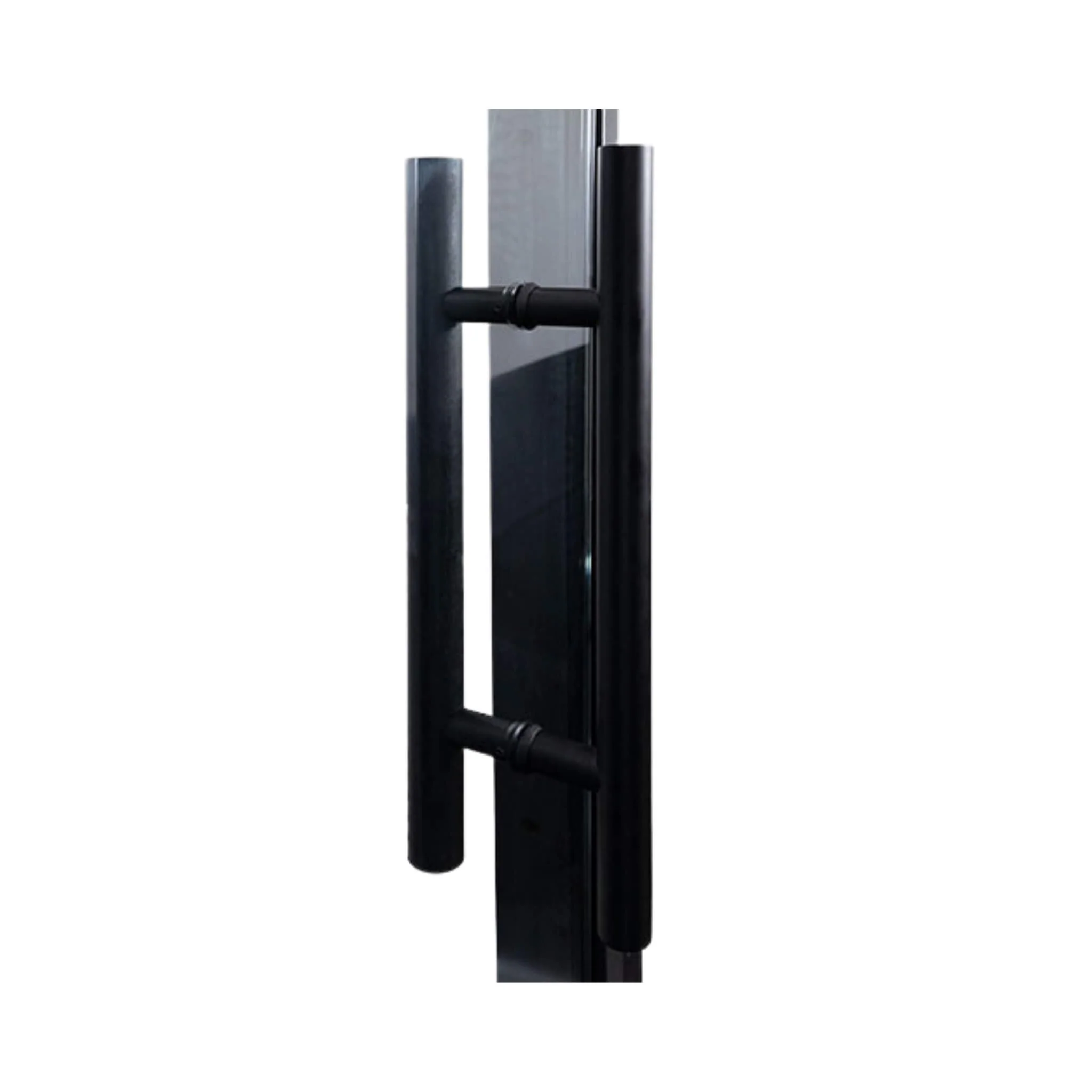 Prosaunas 24" x 81" Black Alder Clear Glass Sauna Door - Image 6