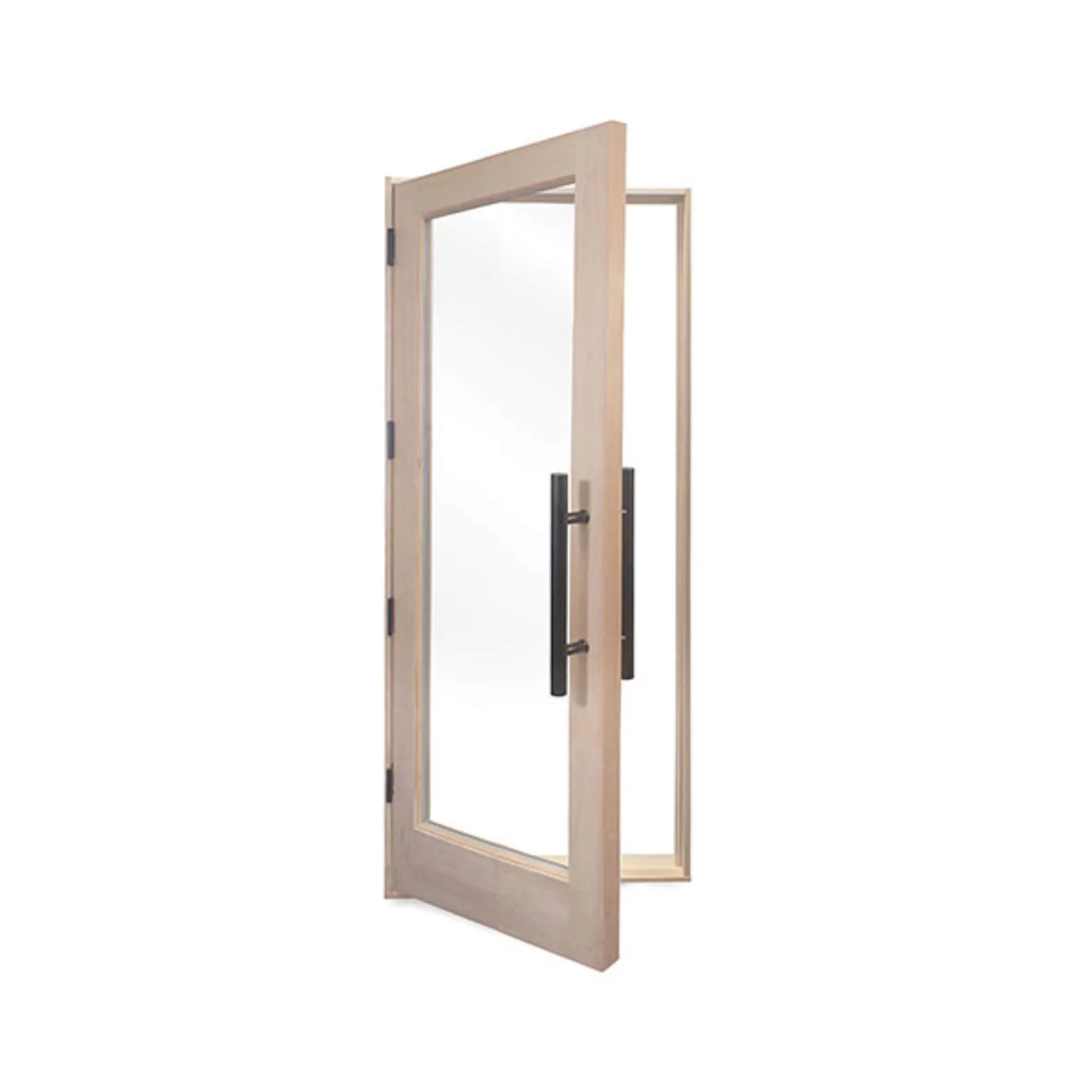 Prosaunas 31.5" x 81.5" Prehung Solid Wood Sauna Door With Insulated Glass - Image 4