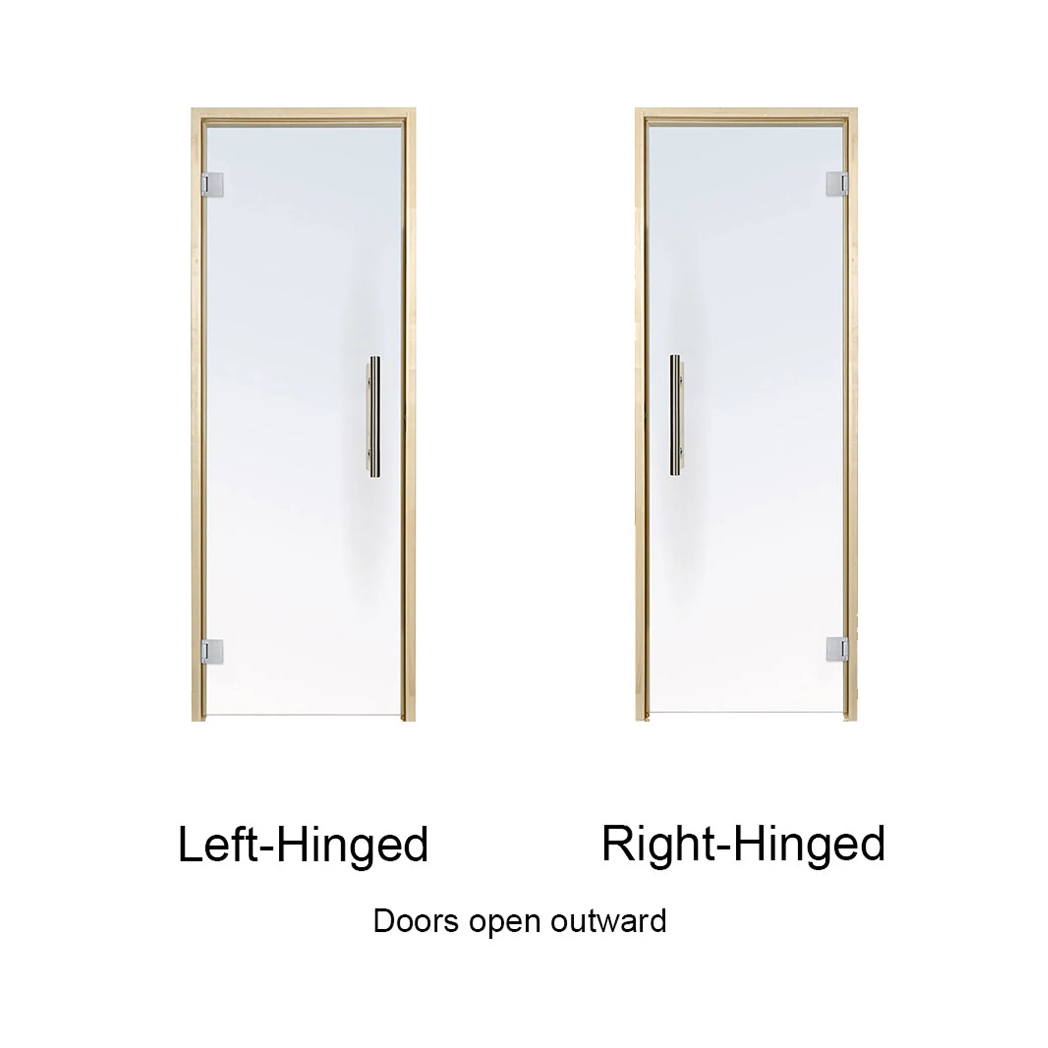 Prosaunas 36X81 Aspen Prehung ADA Tinted Glass Sauna Door - Image 4