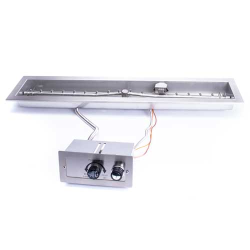 Rectangle Ready-To-Finish Enclosure Fire Pit and Trough Burner Insert - Image 3