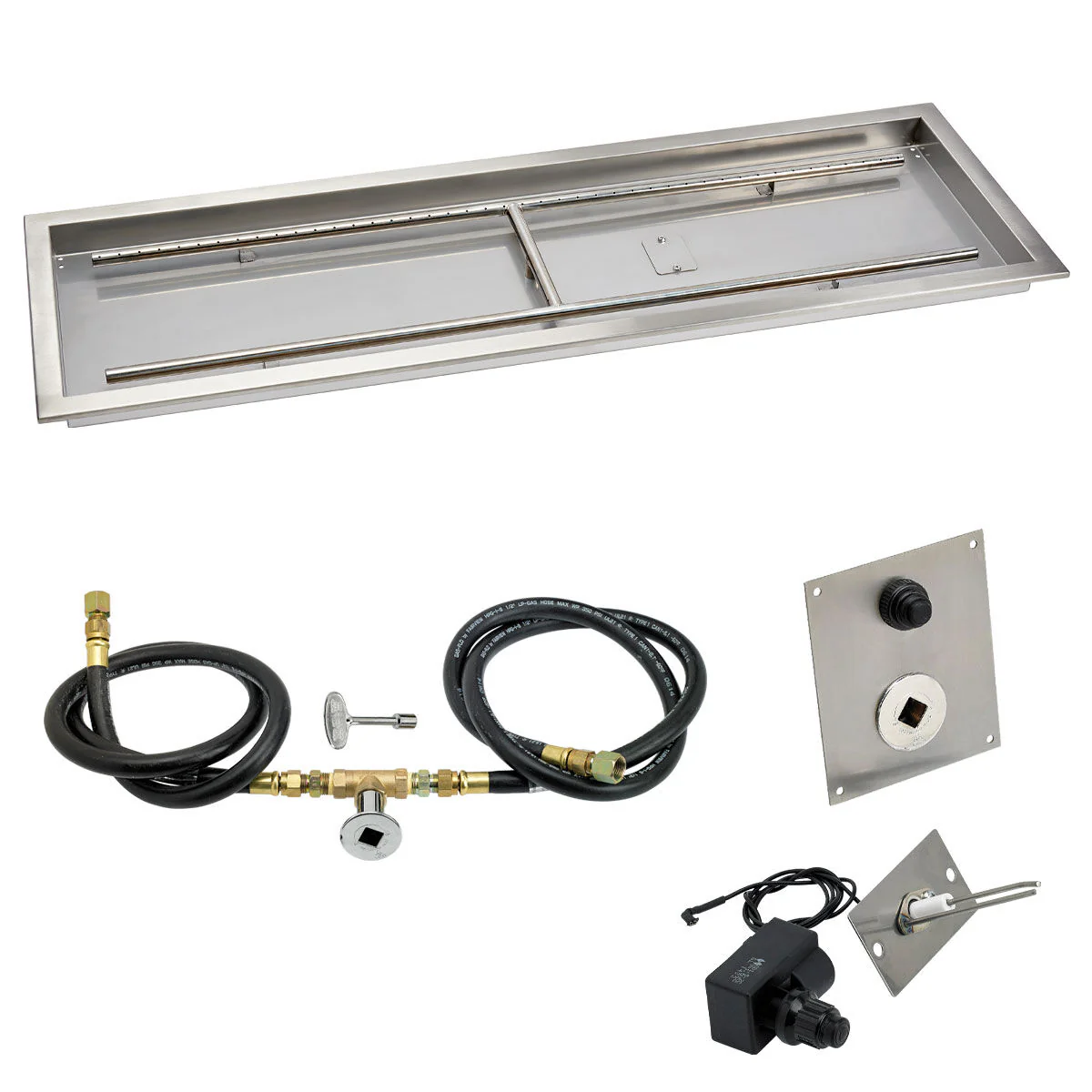 Rectangular Stainless Steel Drop-In Pan with Spark Ignition Kit - Image 10